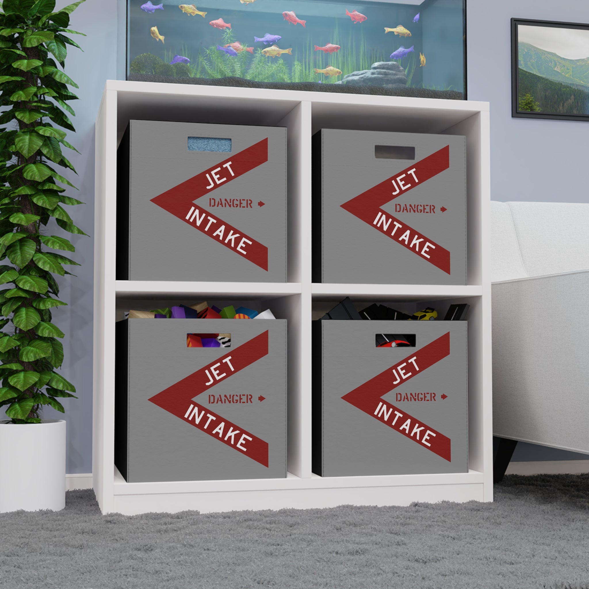 Danger: Jet Intake Felt Storage Box - I Love a Hangar