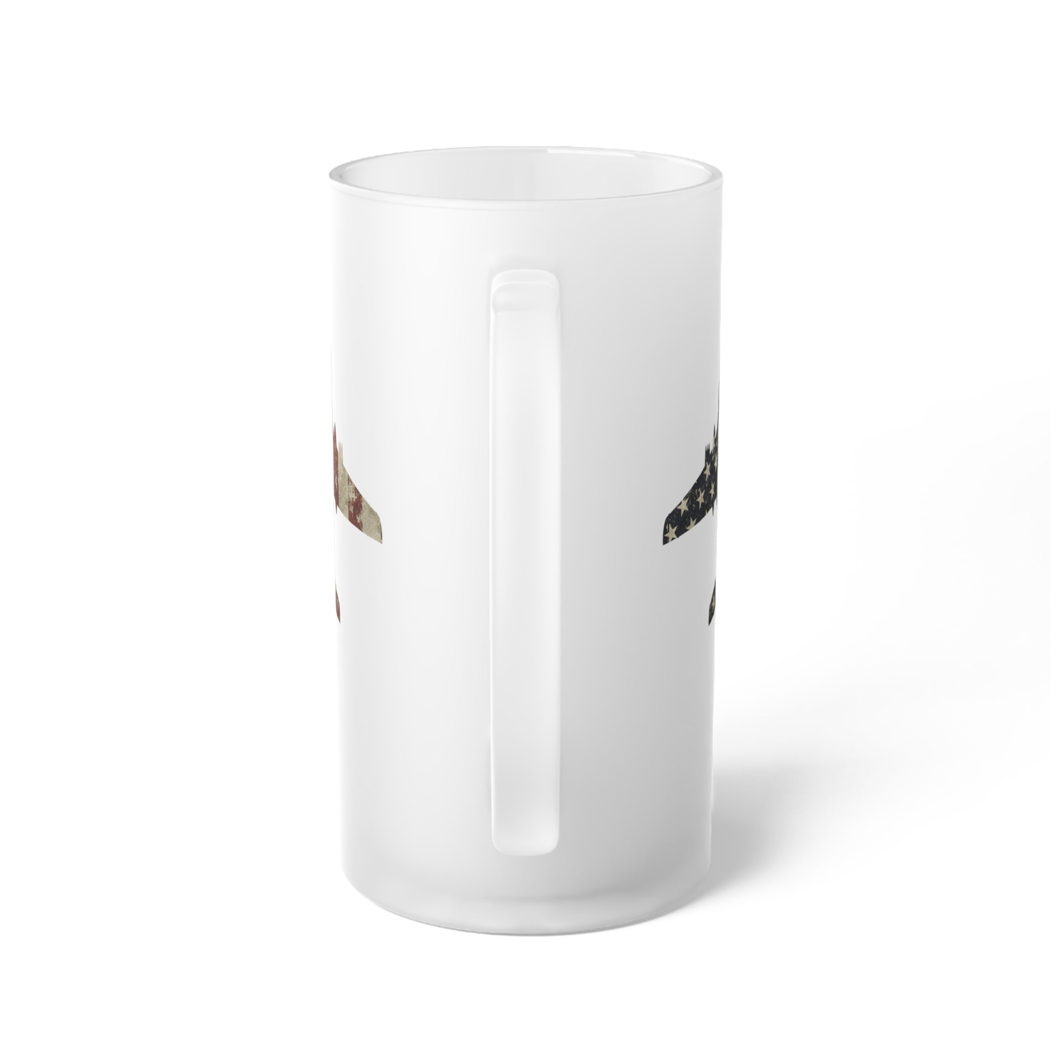 A-6 Intruder Frosted Glass 16oz (473ml) Beer Mug - I Love a Hangar