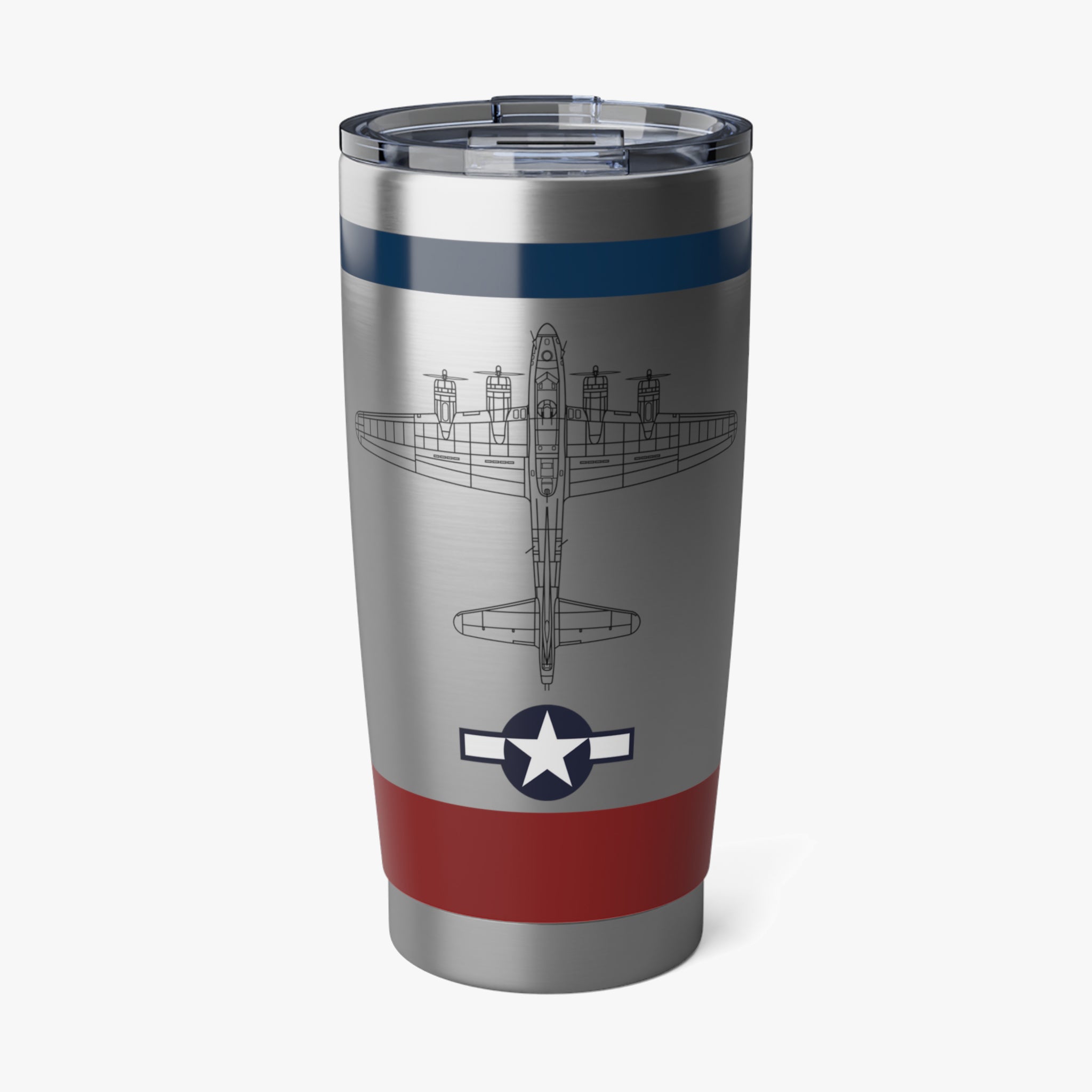 B-17 "Spirit of Martinez" 20oz (590ml) Stainless Steel Tumbler - I Love a Hangar