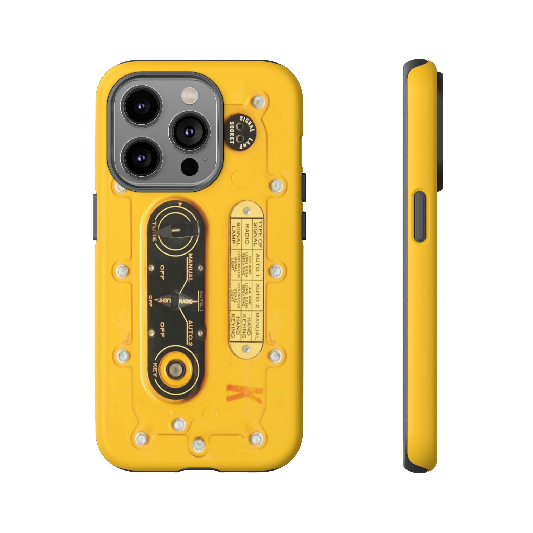 SCR-578 "Gibson Girl" Survival Radio Style Tough Phone Cases for iPhone