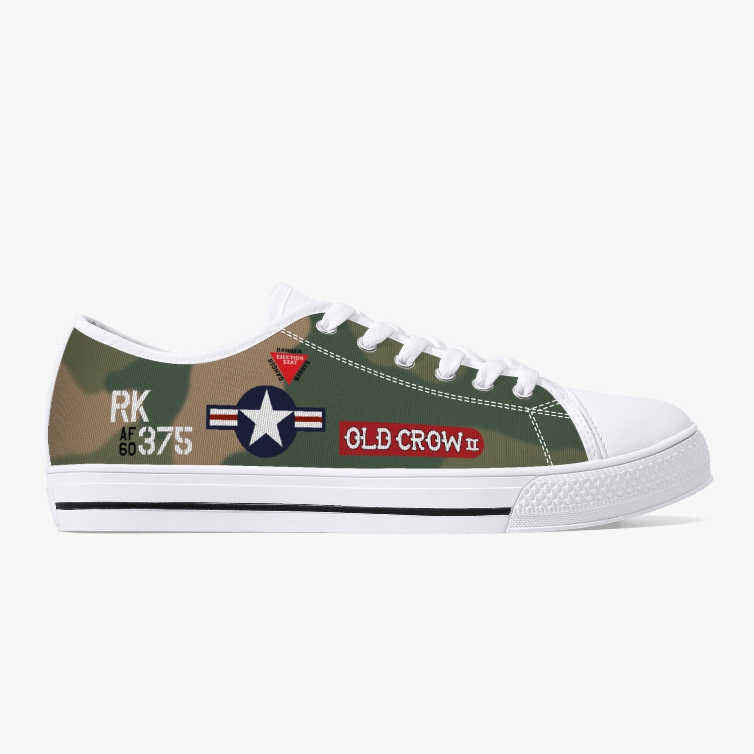 F-105 "Old Crow II" Low Top Canvas Shoes - I Love a Hangar