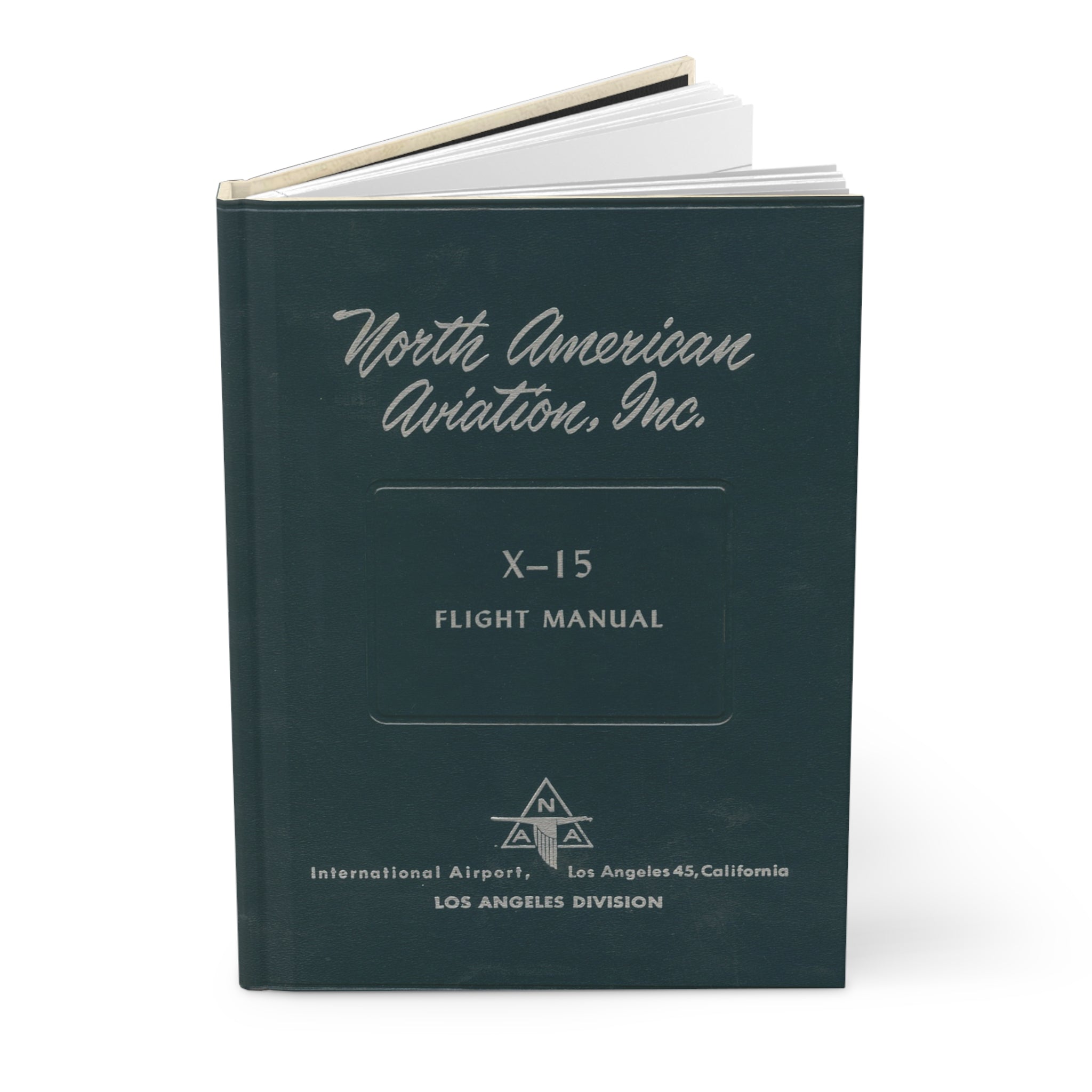 X-15 Inspired Hardcover Journal - I Love a Hangar