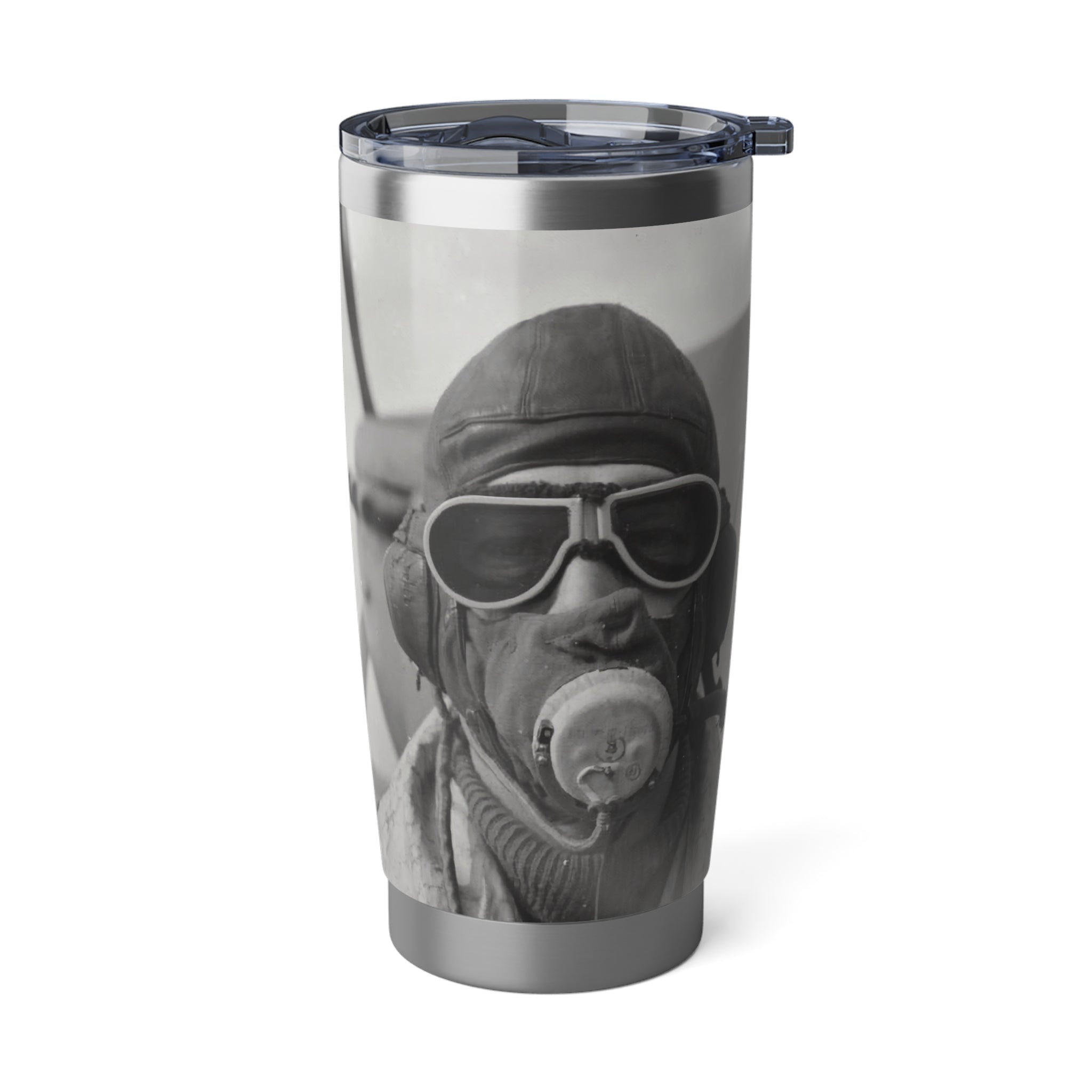 WWII Fighter Pilot 20oz (590ml) Stainless Steel Tumbler - I Love a Hangar