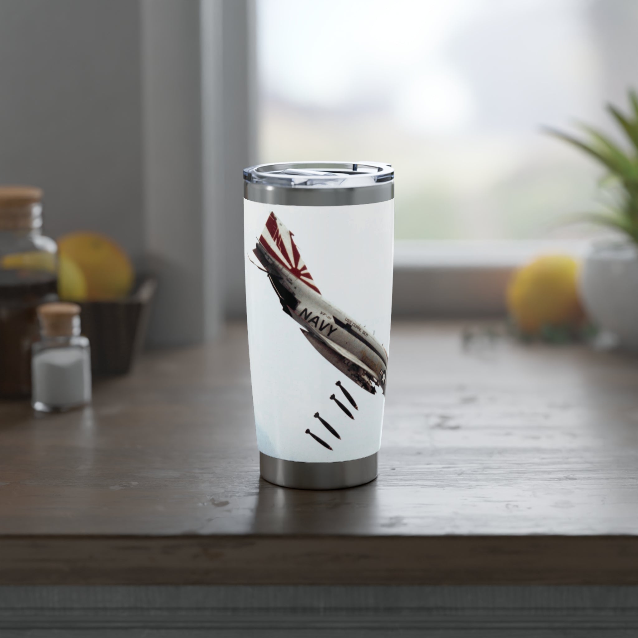 F-4B Phantom 20oz (590ml) Stainless Steel Tumbler - I Love a Hangar