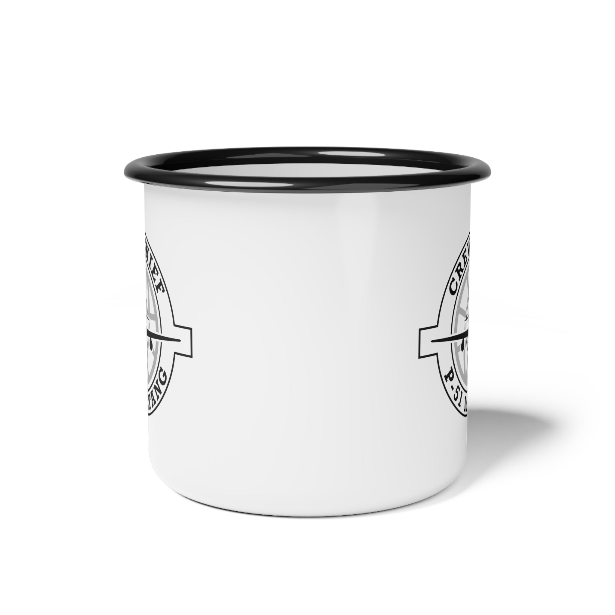 Crew Chief Enamel Mug (P-51 Mustang) - I Love a Hangar