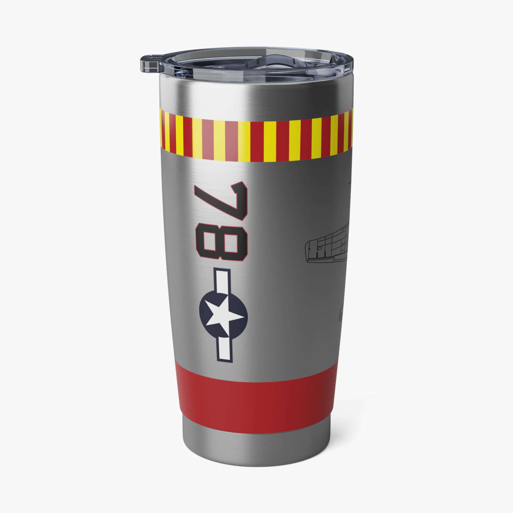 P-51 "Kitten" Inspired 20oz (590ml) Stainless Steel Tumbler - I Love a Hangar