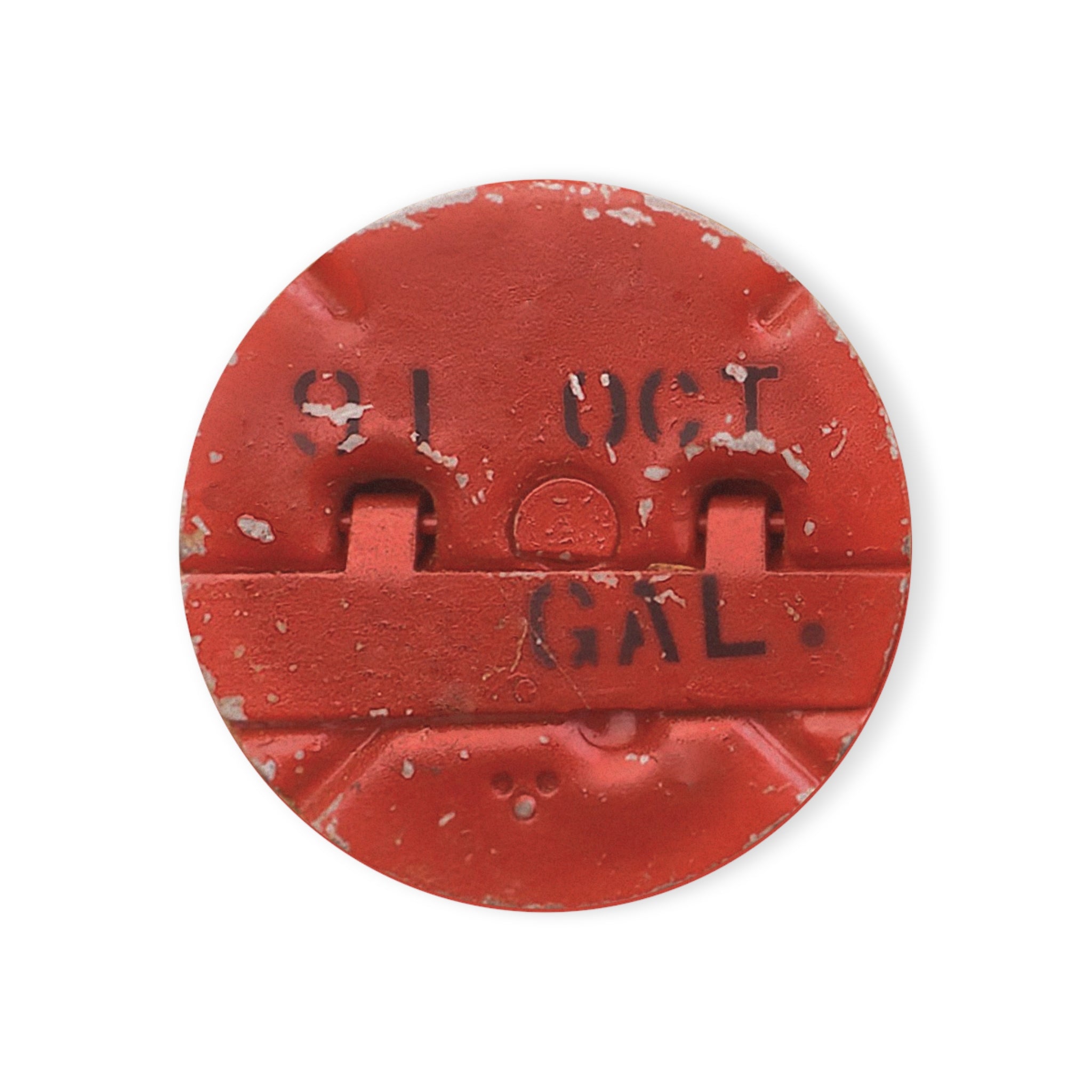 WWII Era Fuel Cap Cork Back Coaster - I Love a Hangar