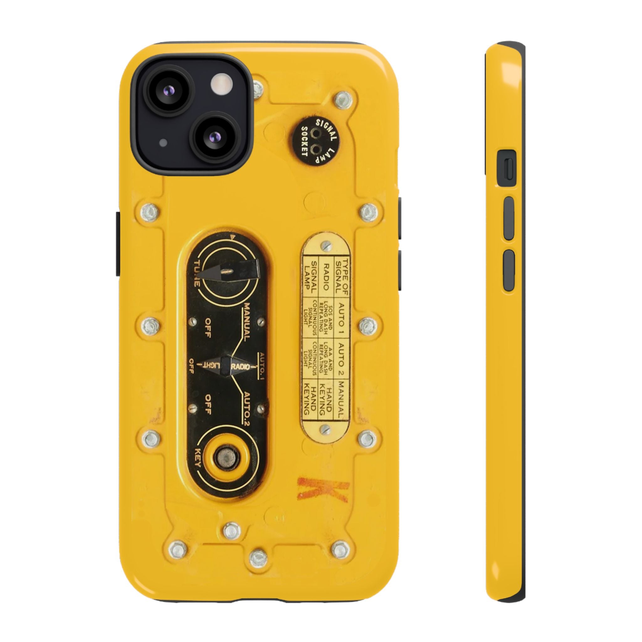 SCR-578 "Gibson Girl" Survival Radio Style Tough Phone Cases for iPhone