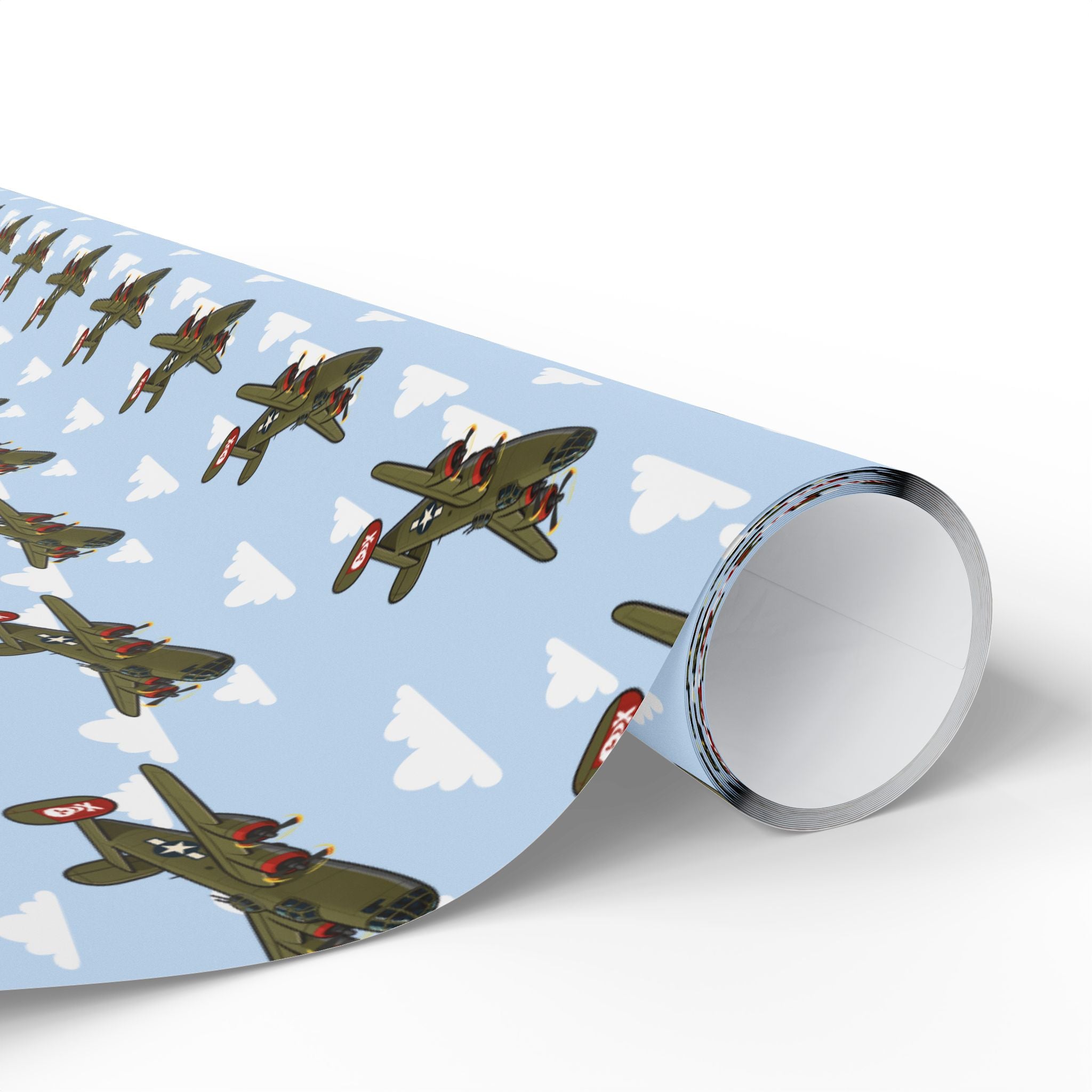 B-24 Liberator Wrapping Paper - Sky Blue