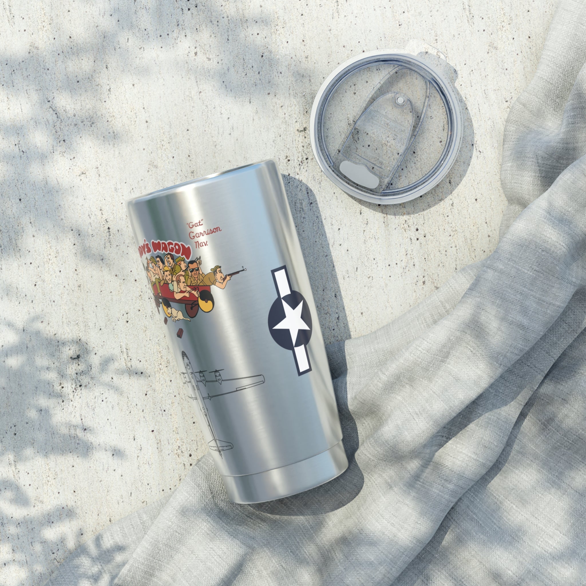 B-29 "Waddy's Wagon" Inspired 20oz (590ml) Stainless Steel Tumbler - I Love a Hangar