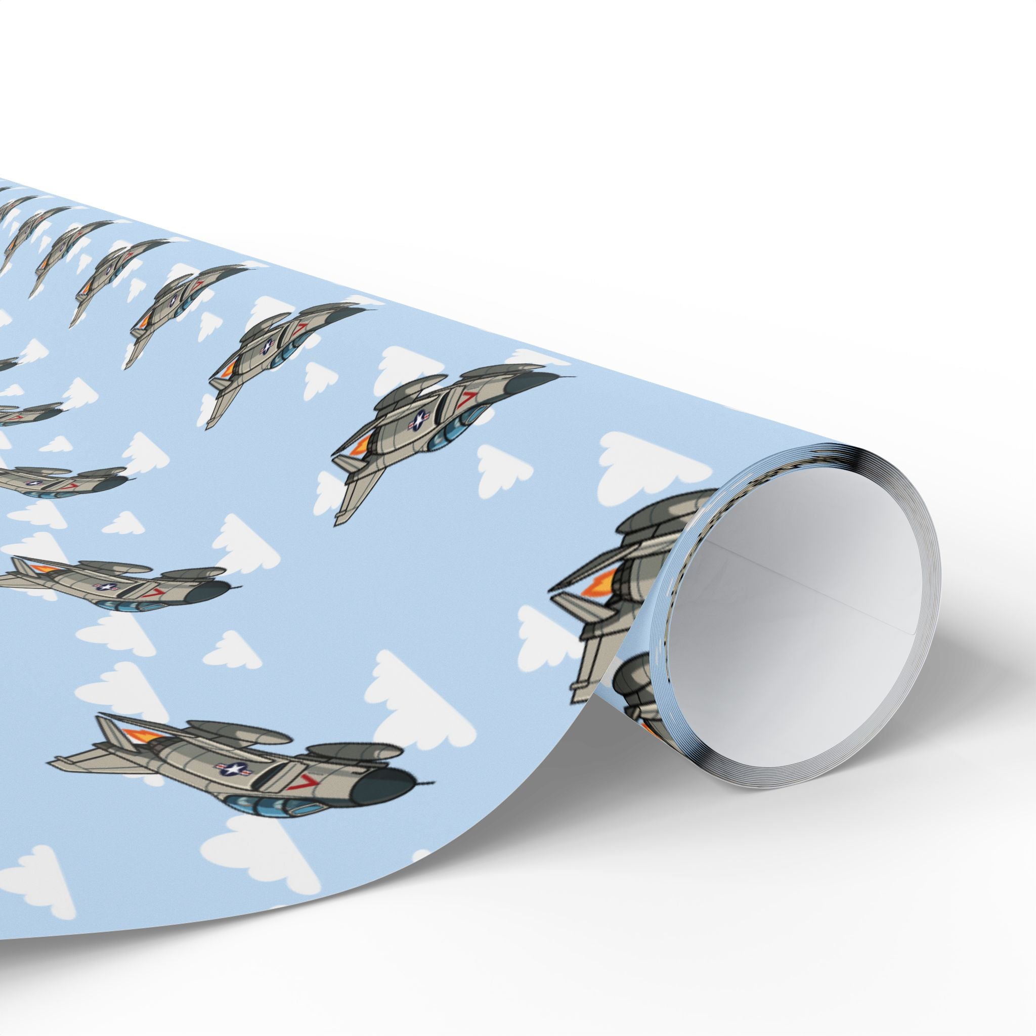 F-4 Phantom Wrapping Paper - Sky Blue - I Love a Hangar
