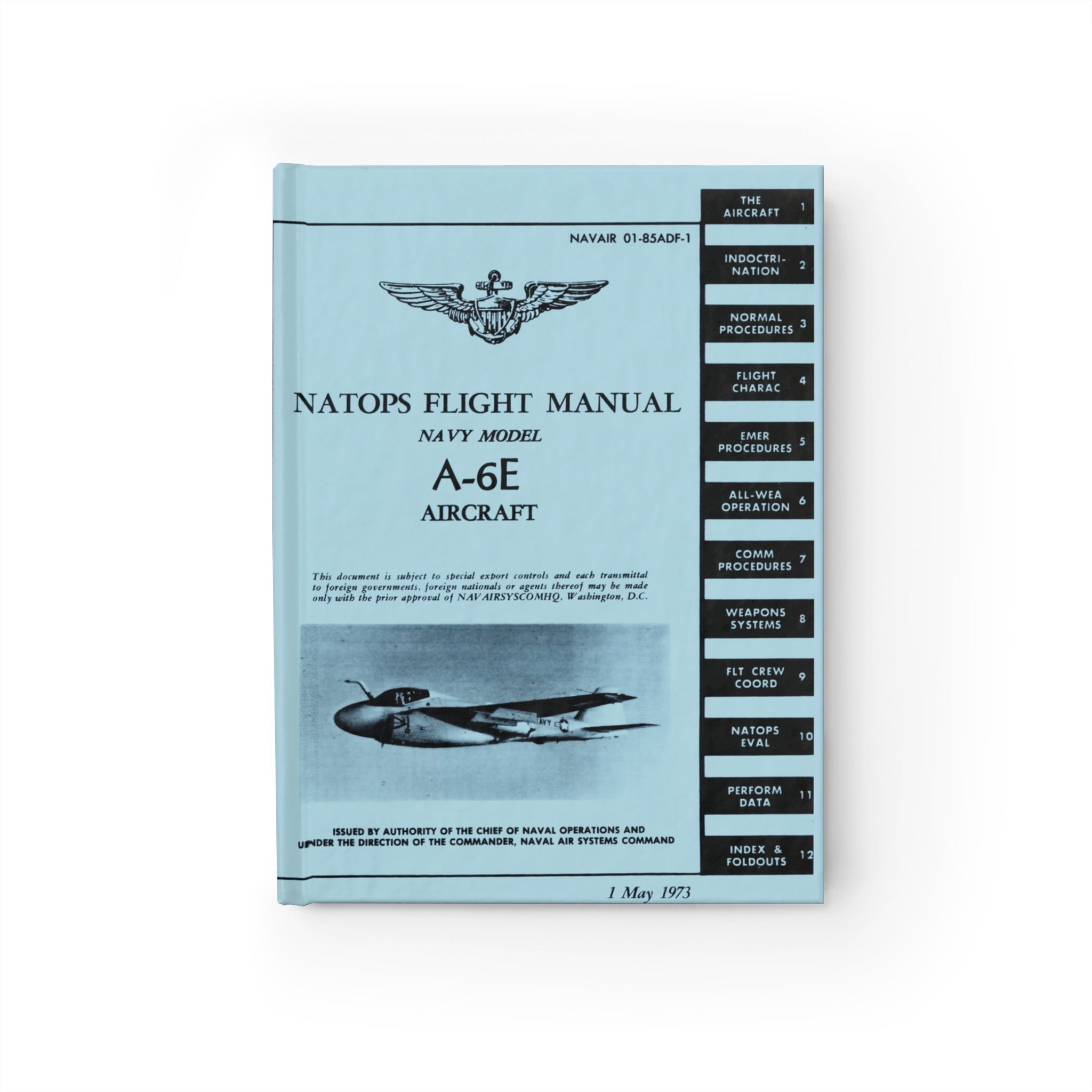 A-6 Intruder NATOPS Inspired Hardcover Journal