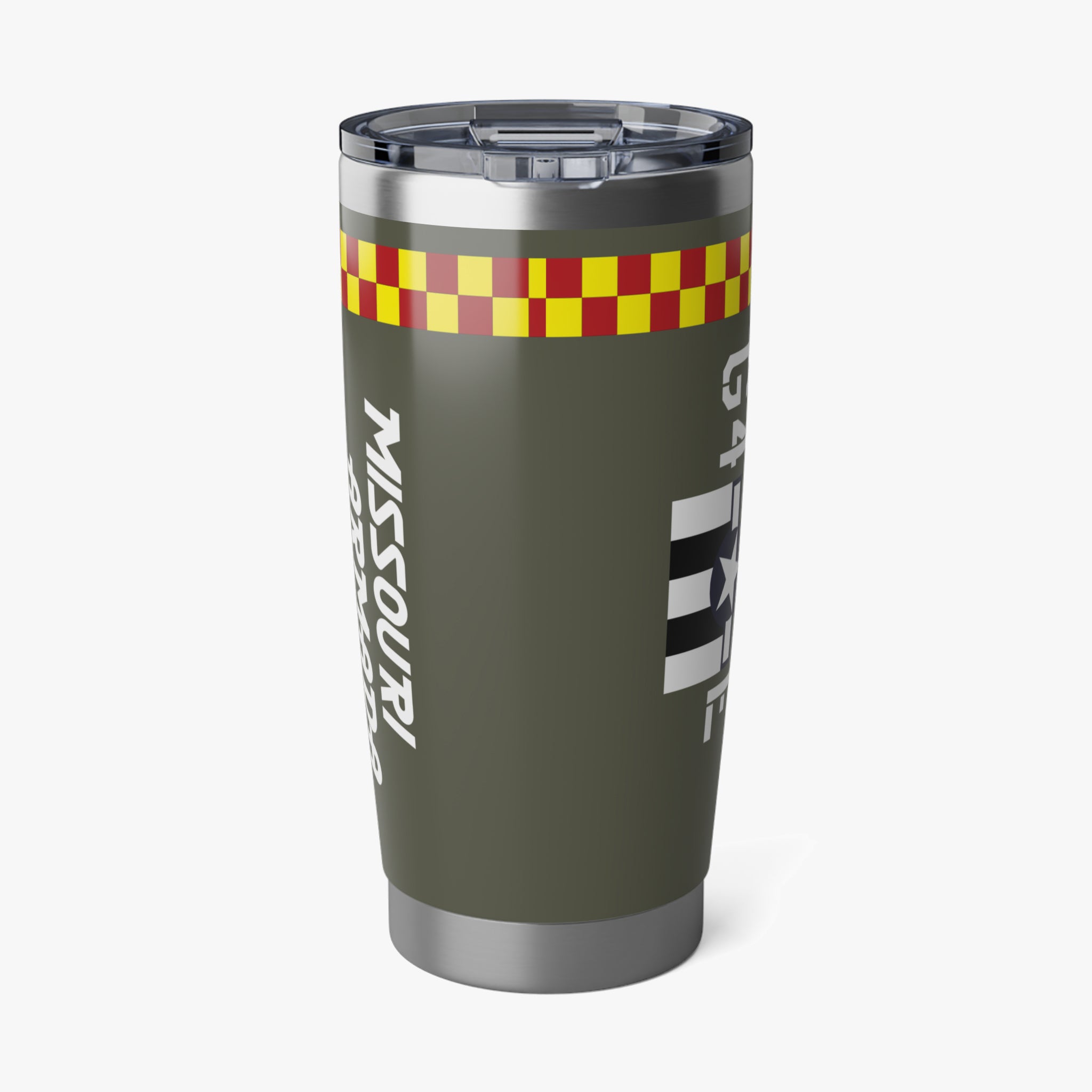 P-51 "Missouri Armada" 20oz (590ml) Stainless Steel Tumbler - I Love a Hangar