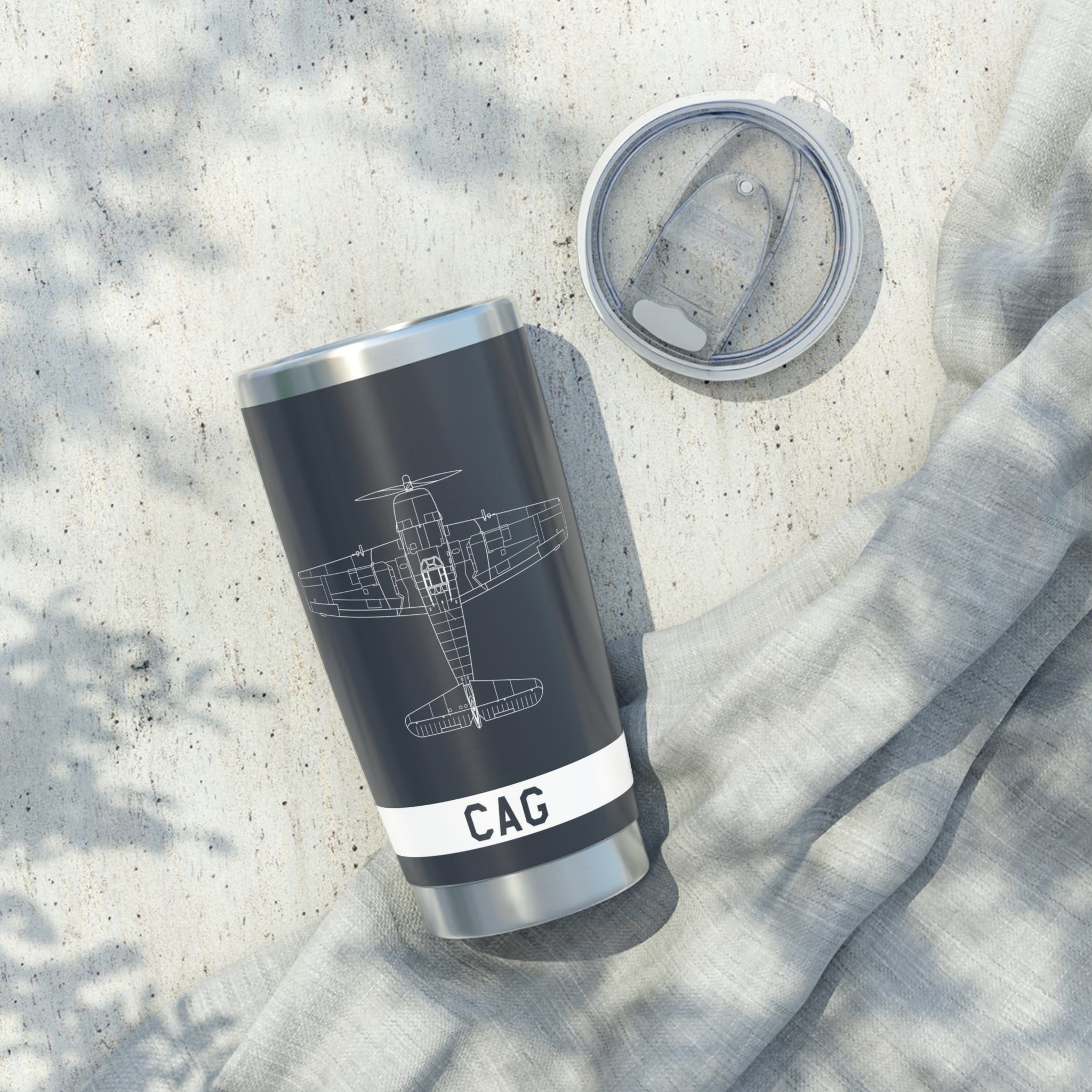 F6F Hellcat "Minsi III" Inspired 20oz (590ml) Stainless Steel Tumbler - I Love a Hangar