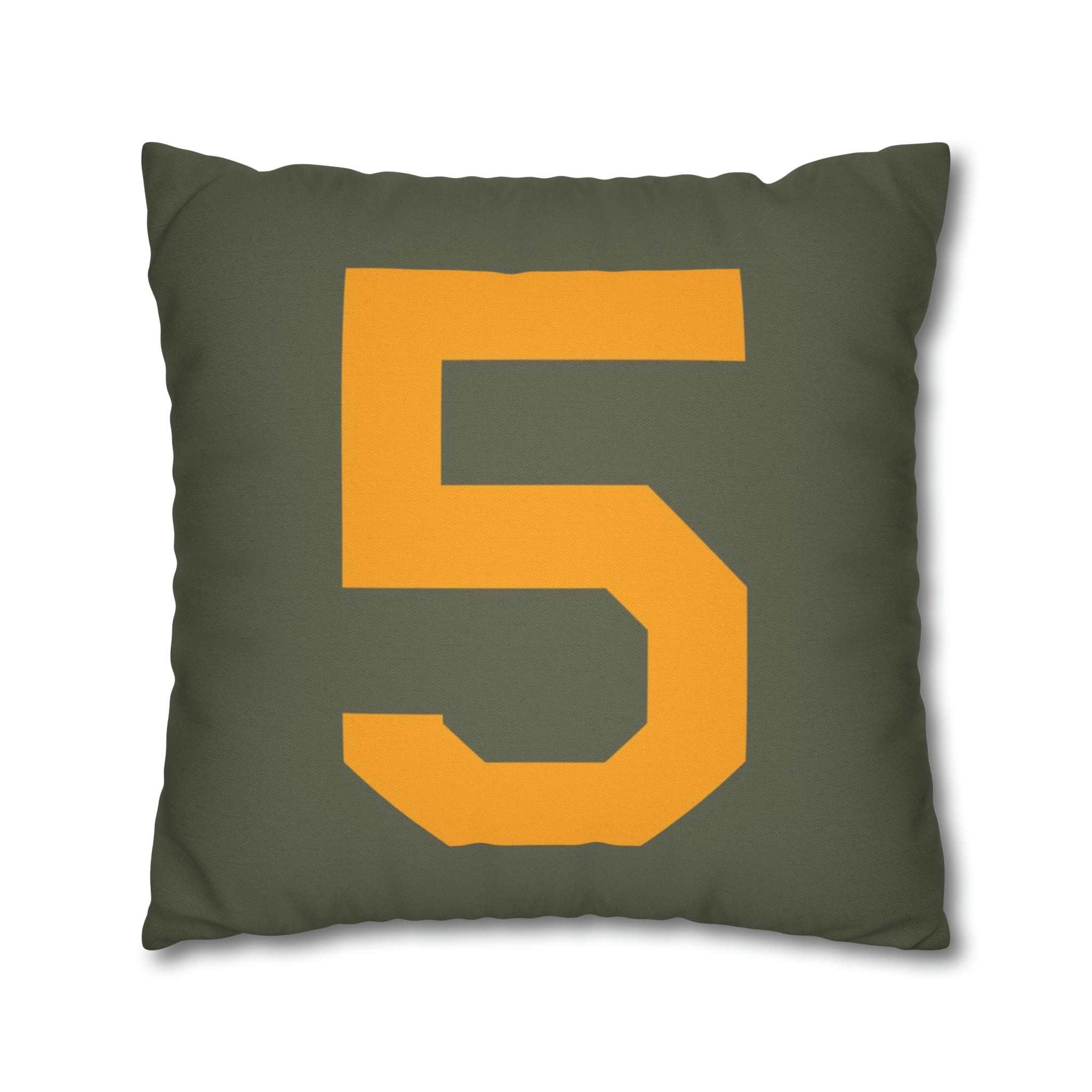 WWII USAAF Number "5" Square Pillowcase (Style A) - I Love a Hangar