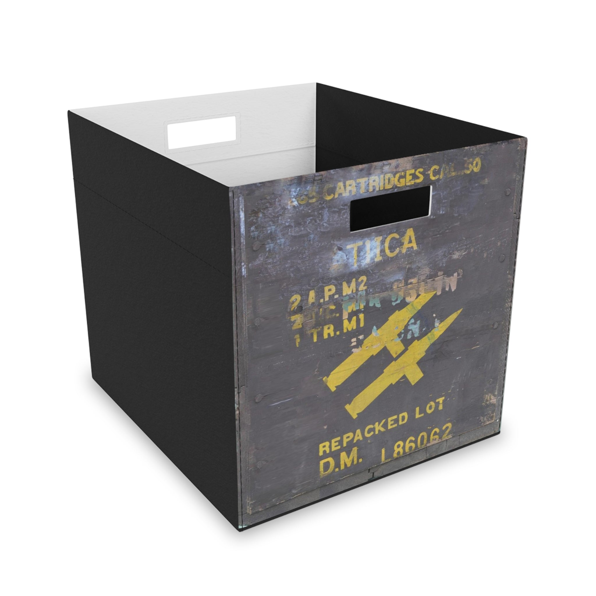 Vintage Style Ammo Crate Felt Storage Box - I Love a Hangar