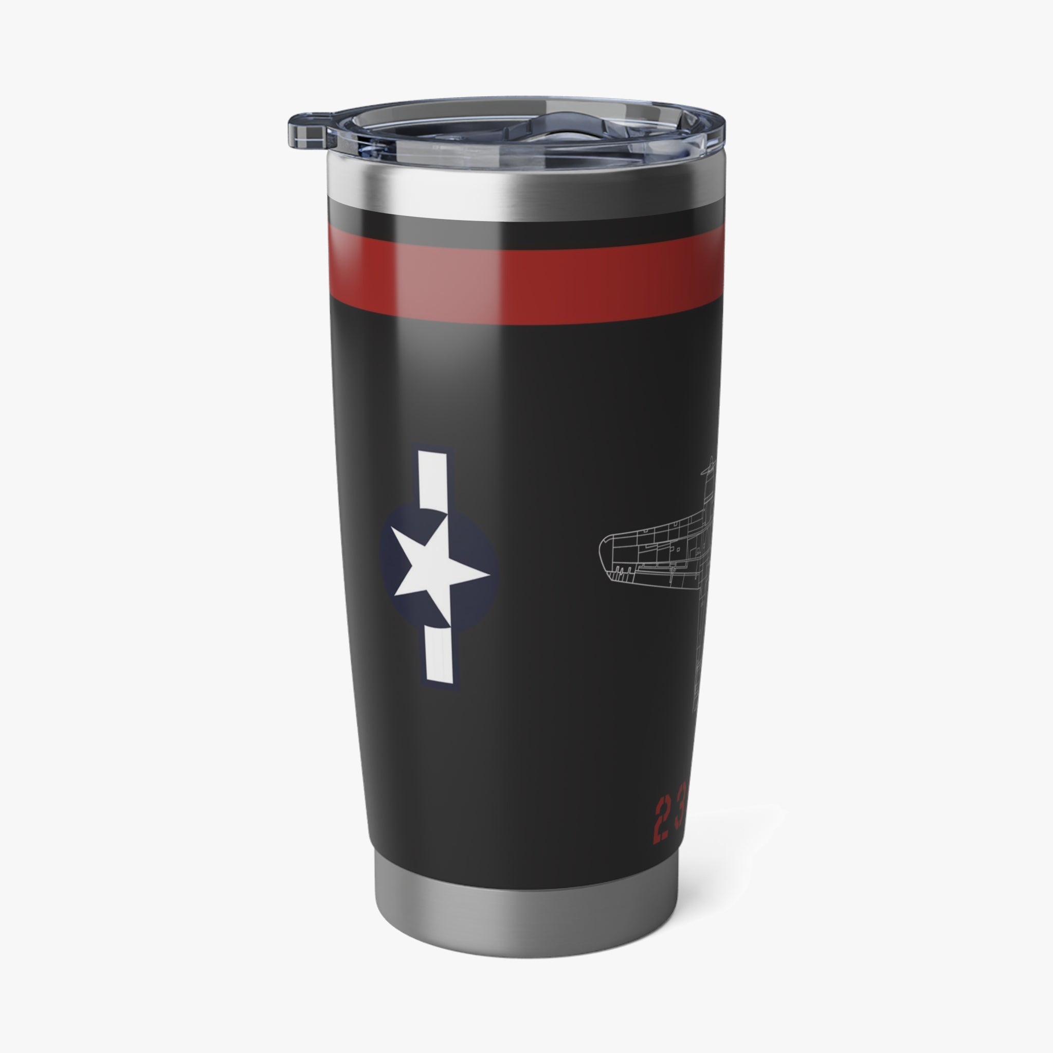 P-61 "Lady In The Dark" Inspired 20oz (590ml) Stainless Steel Tumbler - I Love a Hangar
