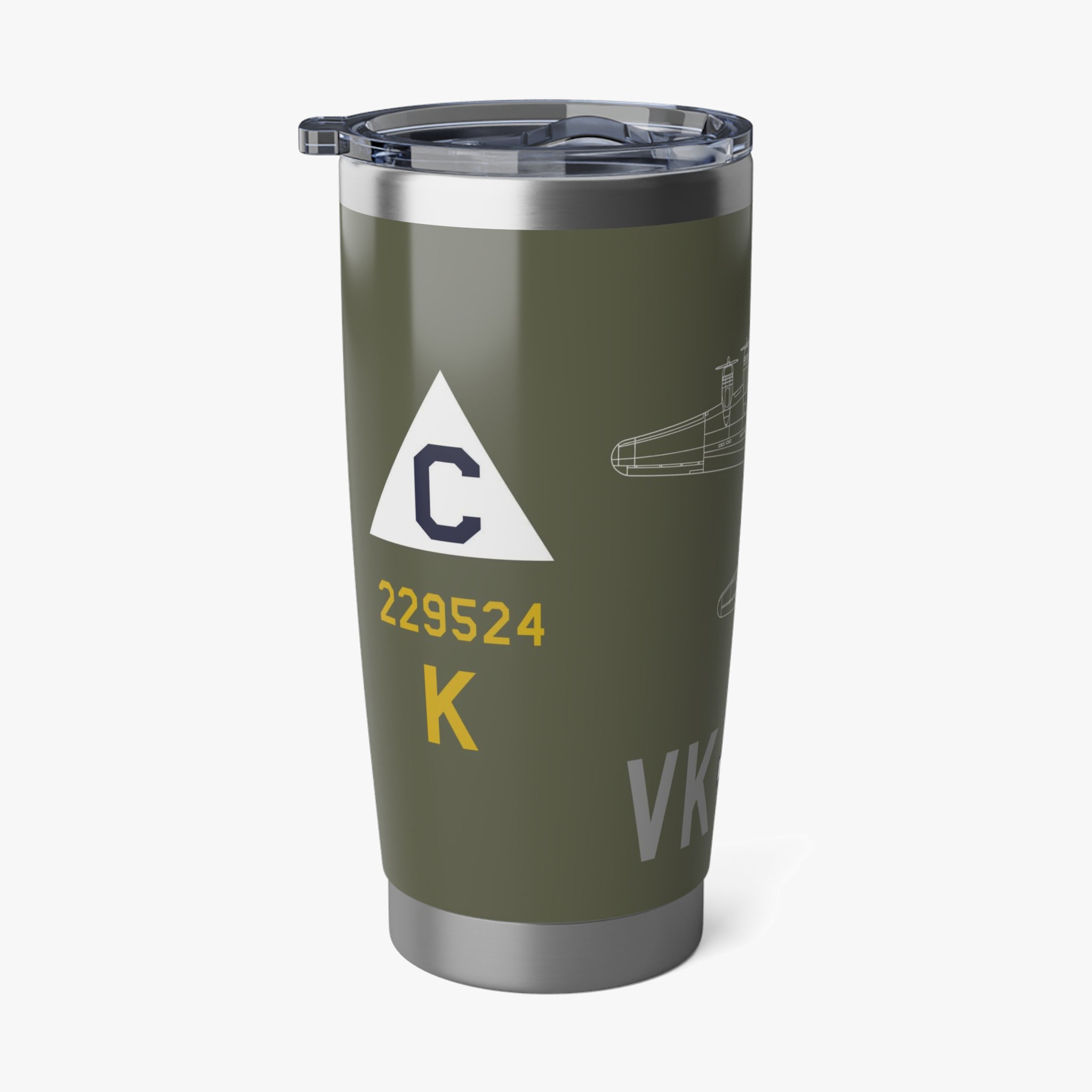 B-17 "Meat Hound" Inspired 20oz (590ml) Stainless Steel Tumbler - I Love a Hangar