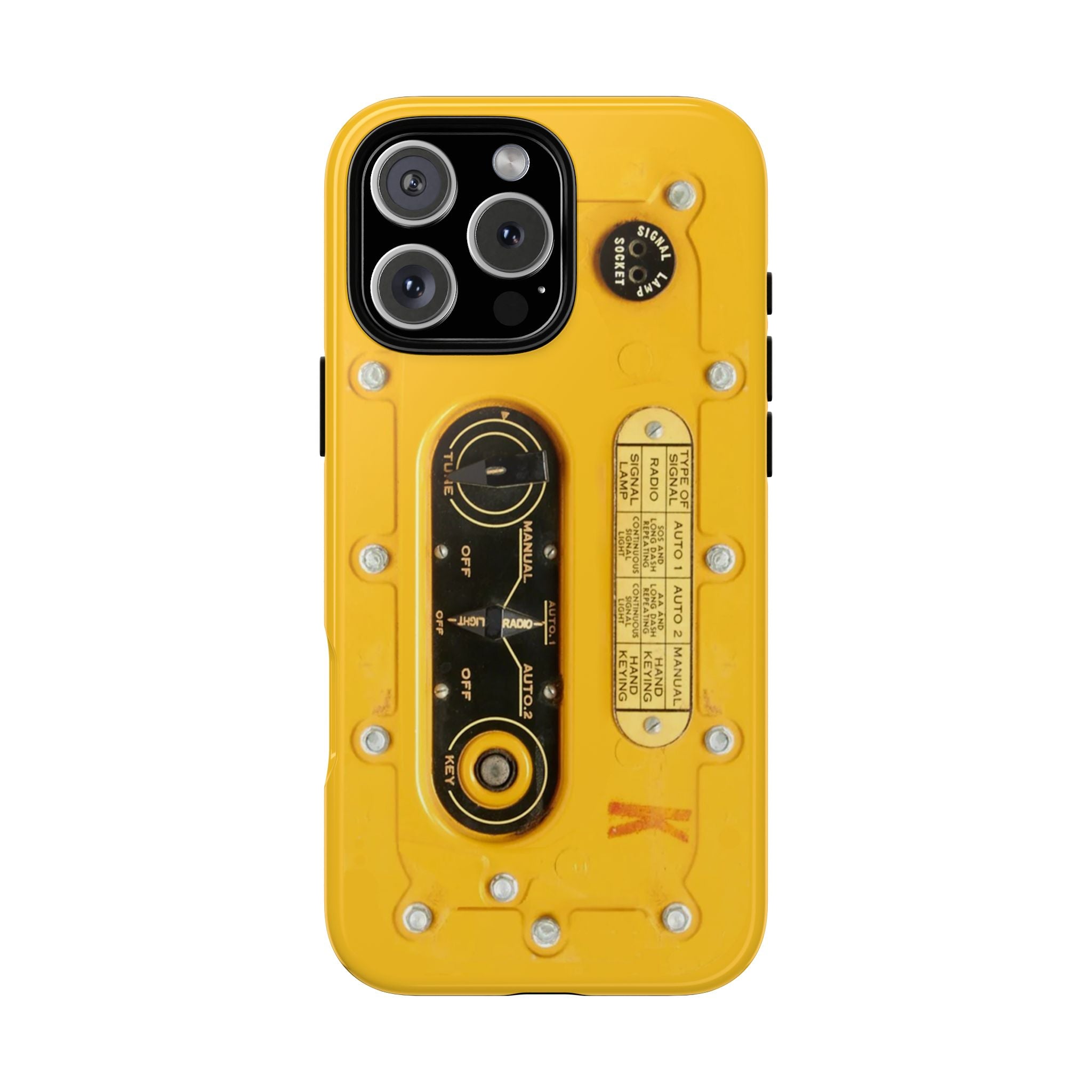 SCR-578 "Gibson Girl" Survival Radio Style Tough Phone Cases for iPhone