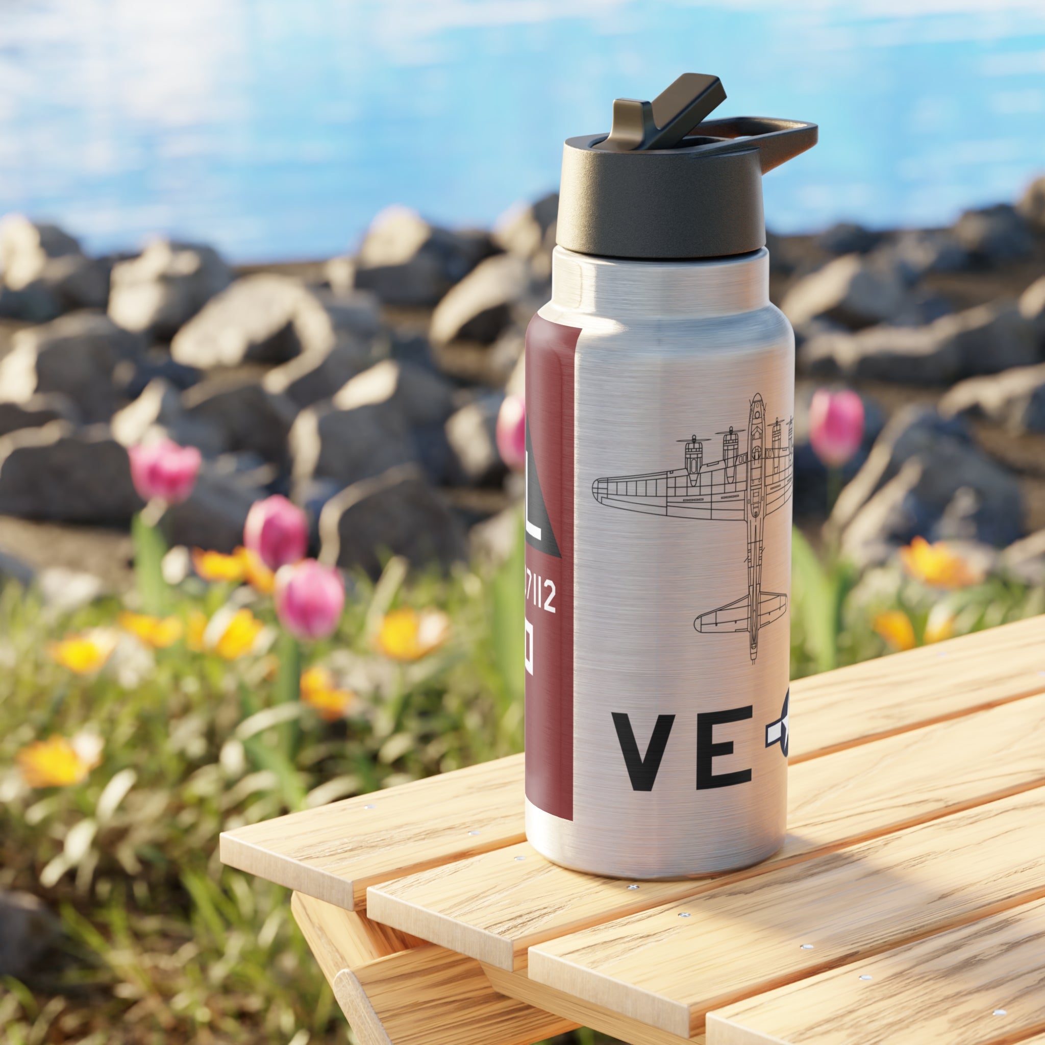 B-17 "Sleepy Time Gal" Tumbler, 32oz (950ml) - I Love a Hangar