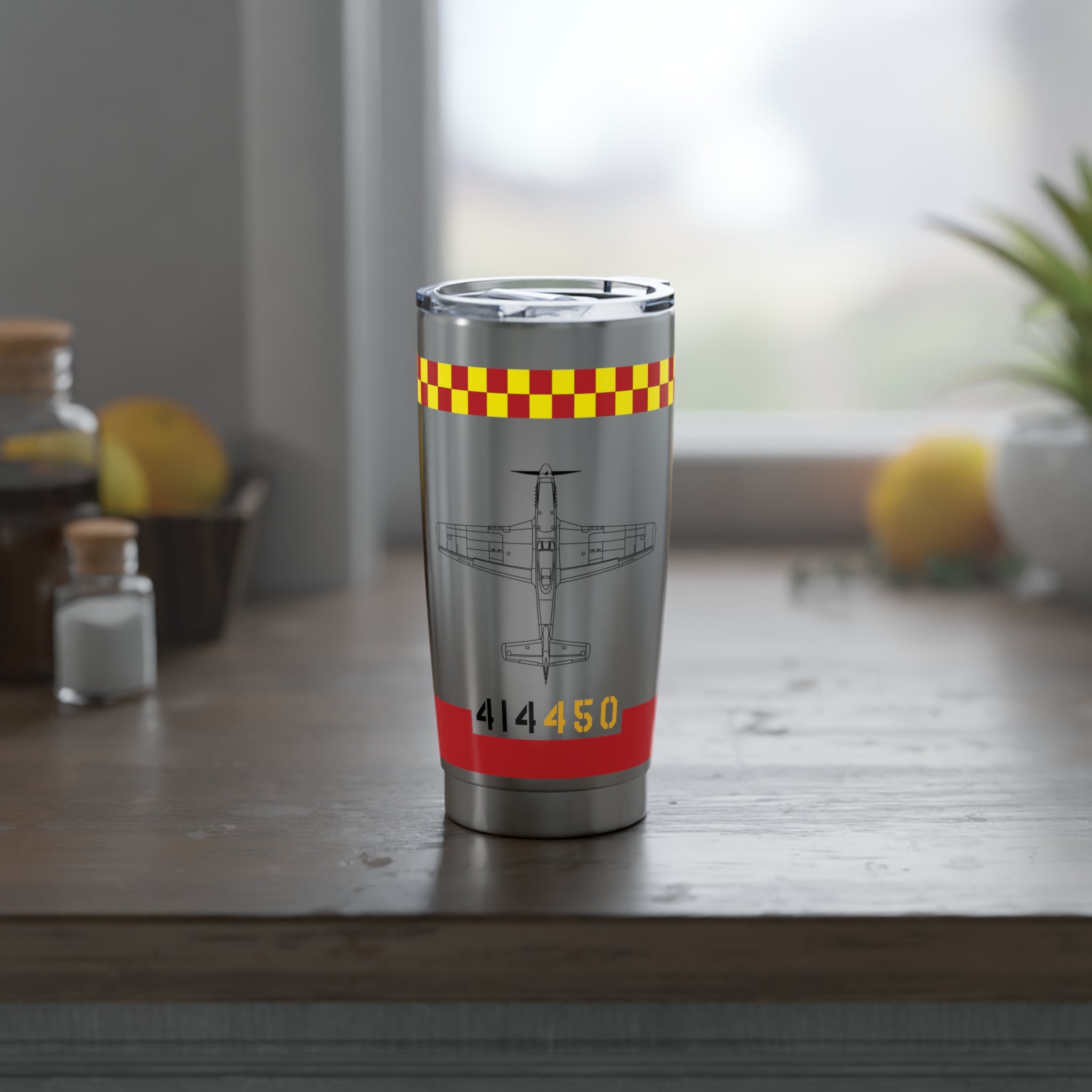 P-51 "Old Crow" Inspired 20oz (590ml) Stainless Steel Tumbler - I Love a Hangar