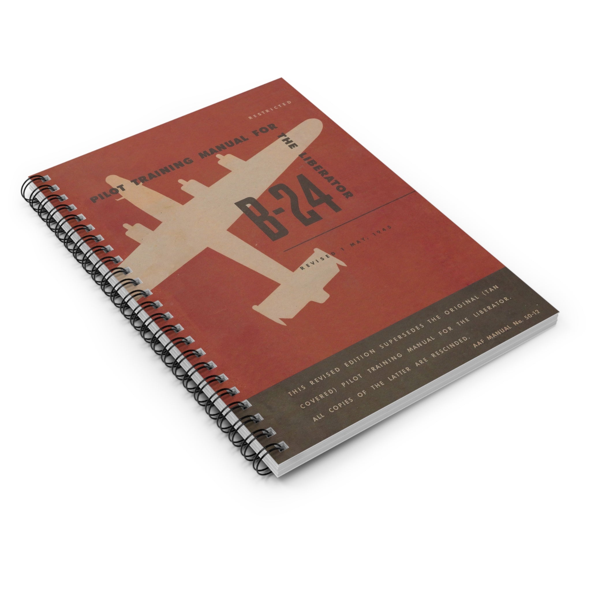 B-24 "Liberator" Inspired Spiral Notebook - I Love a Hangar