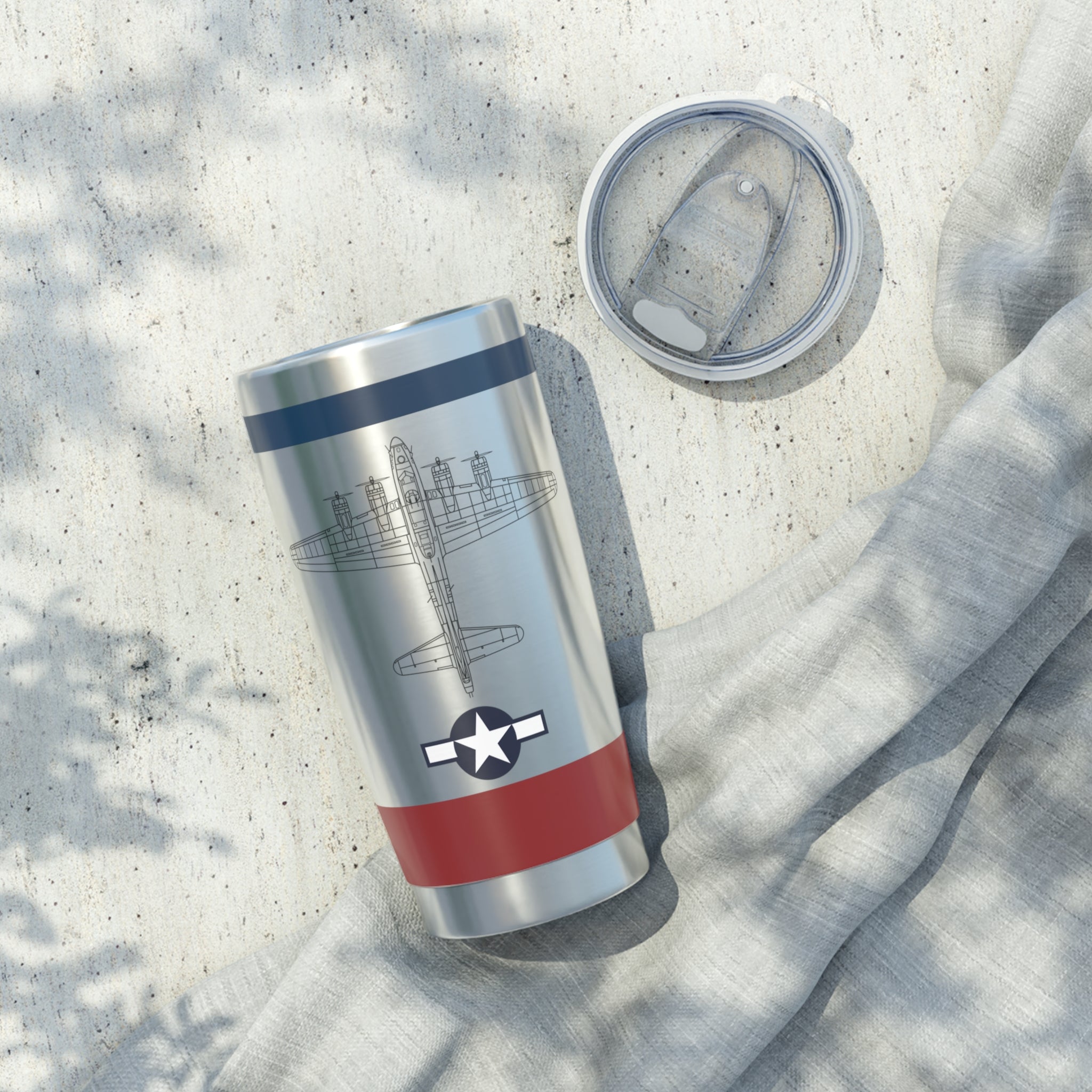 B-17 "Spirit of Martinez" 20oz (590ml) Stainless Steel Tumbler - I Love a Hangar