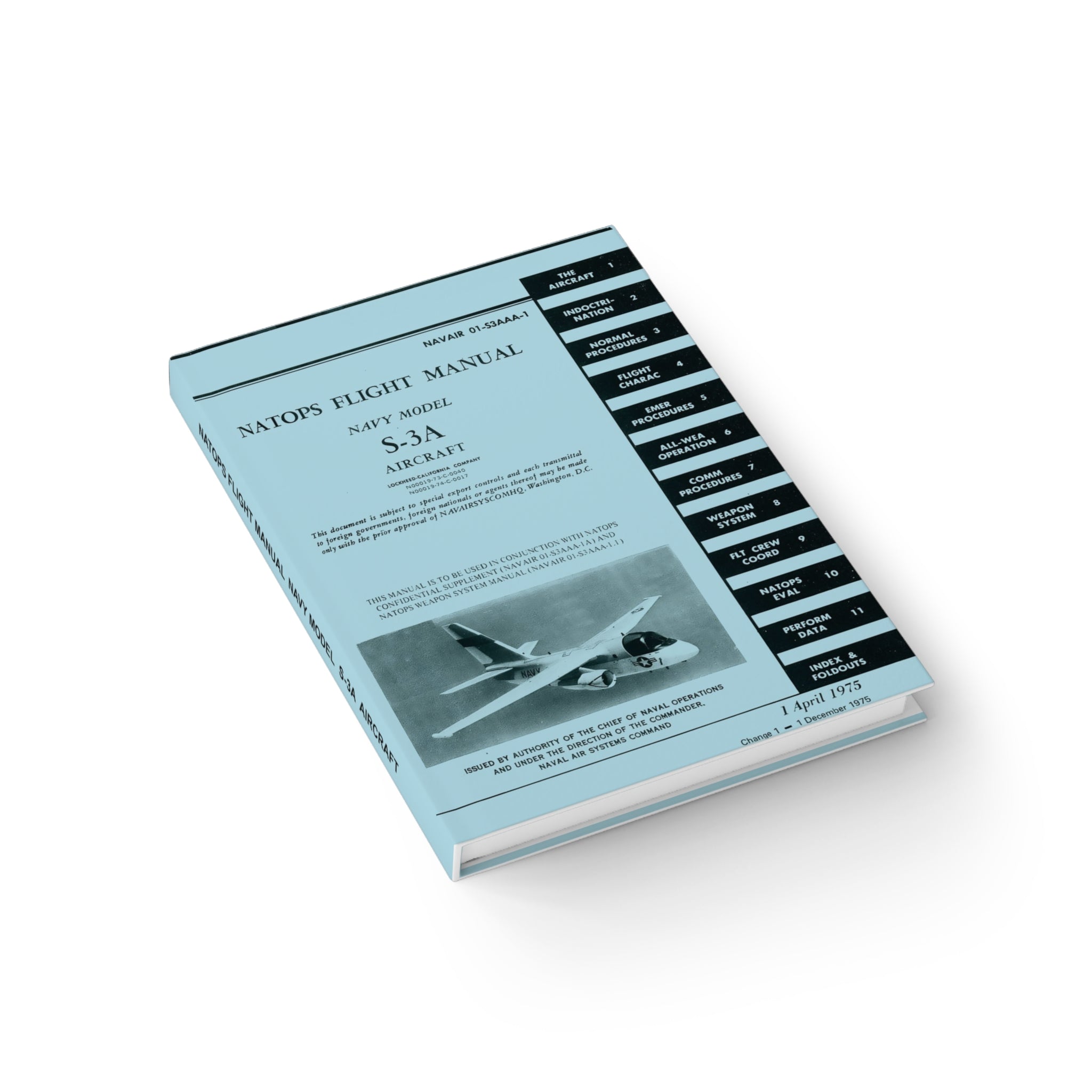 S-3 Viking NATOPS Inspired Hardcover Journal