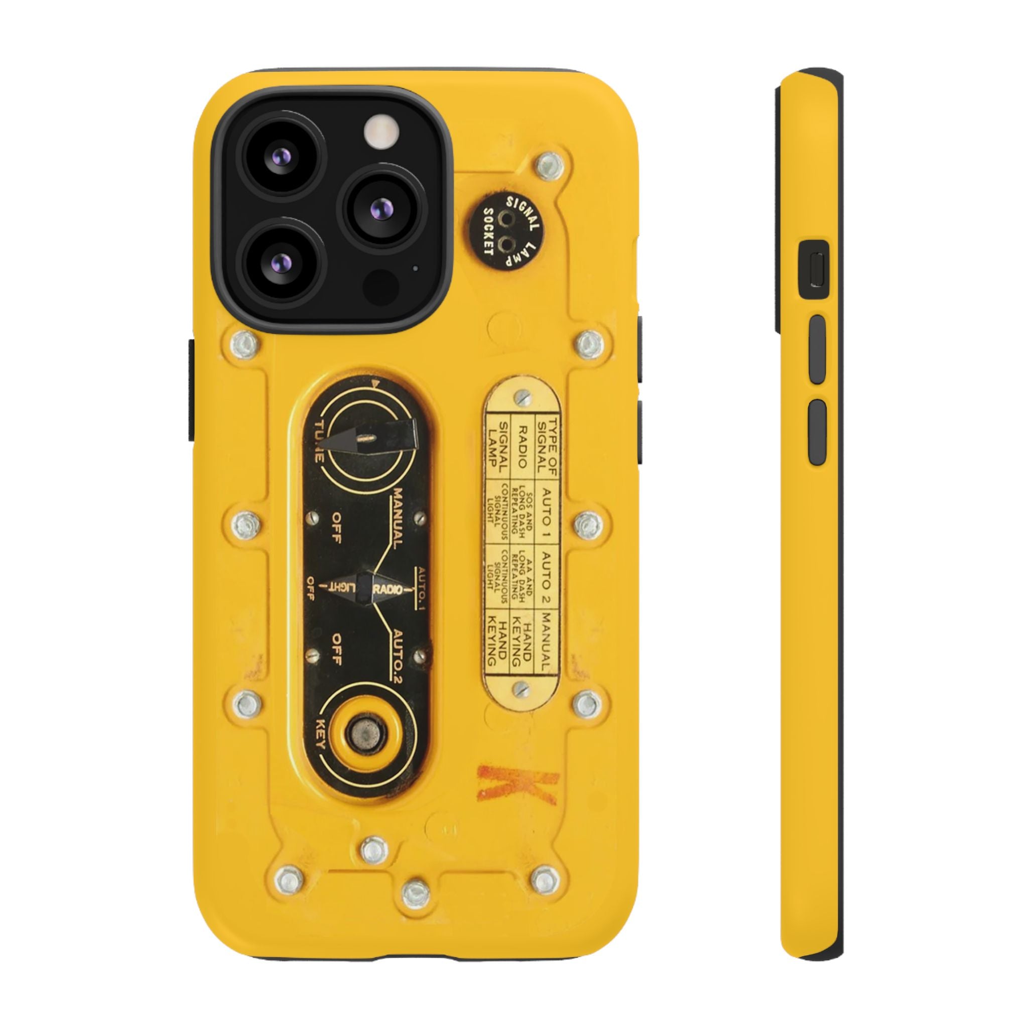 SCR-578 "Gibson Girl" Survival Radio Style Tough Phone Cases for iPhone