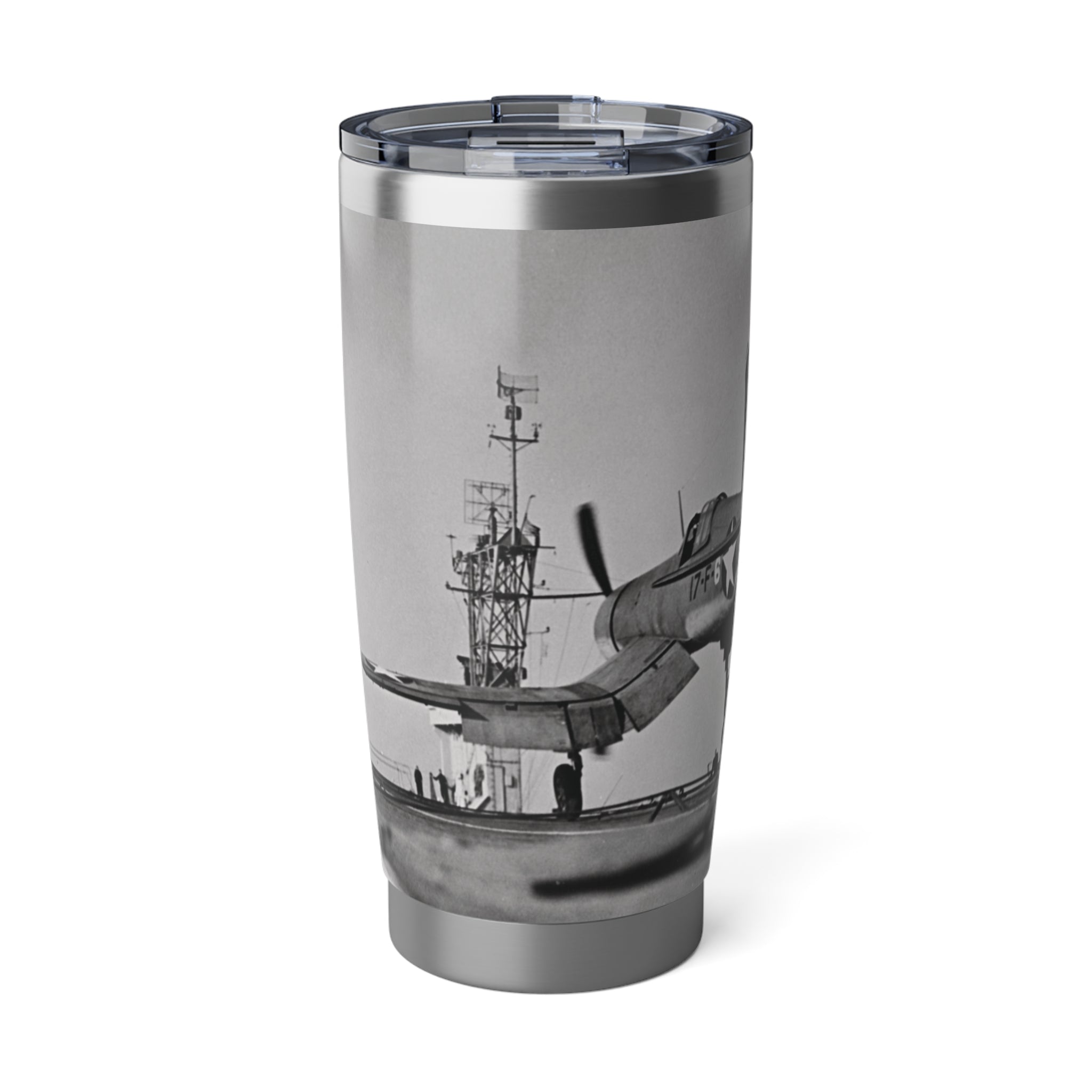 F4U Carrier Landing 20oz (590ml) Stainless Steel Tumbler - I Love a Hangar