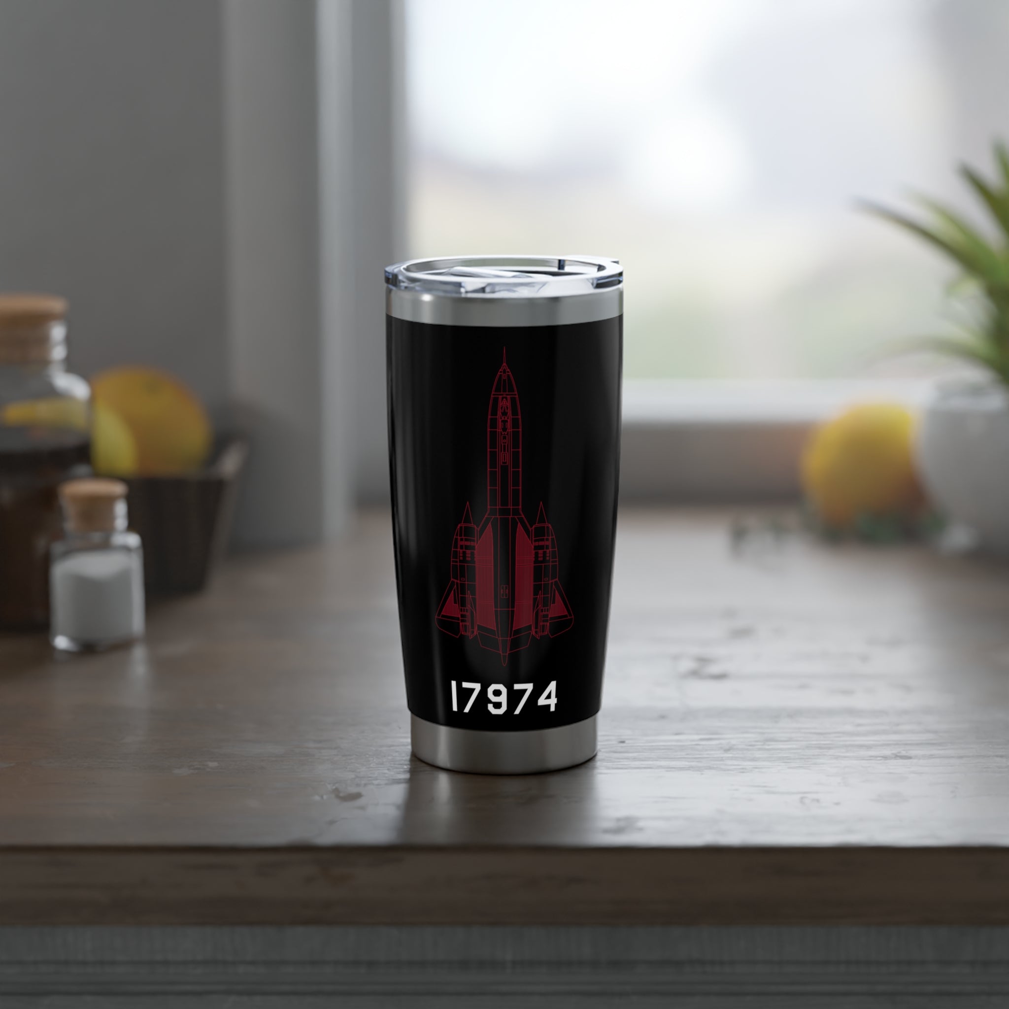 SR-71 "Blackbird" (61-7974) 20oz (590ml) Stainless Steel Tumbler - I Love a Hangar