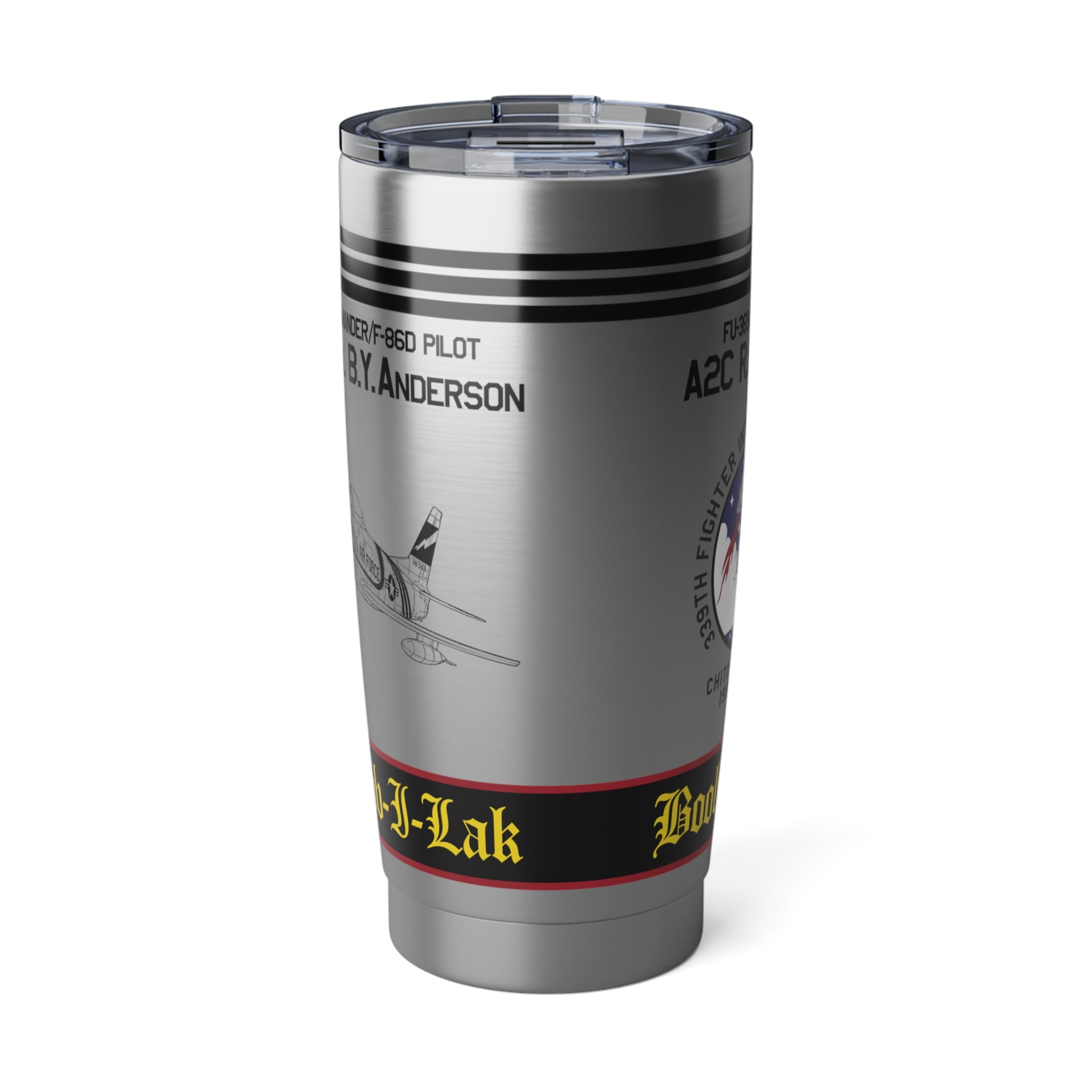 F-86 Sabre 339th FIS 20oz (590ml) Stainless Steel Tumbler