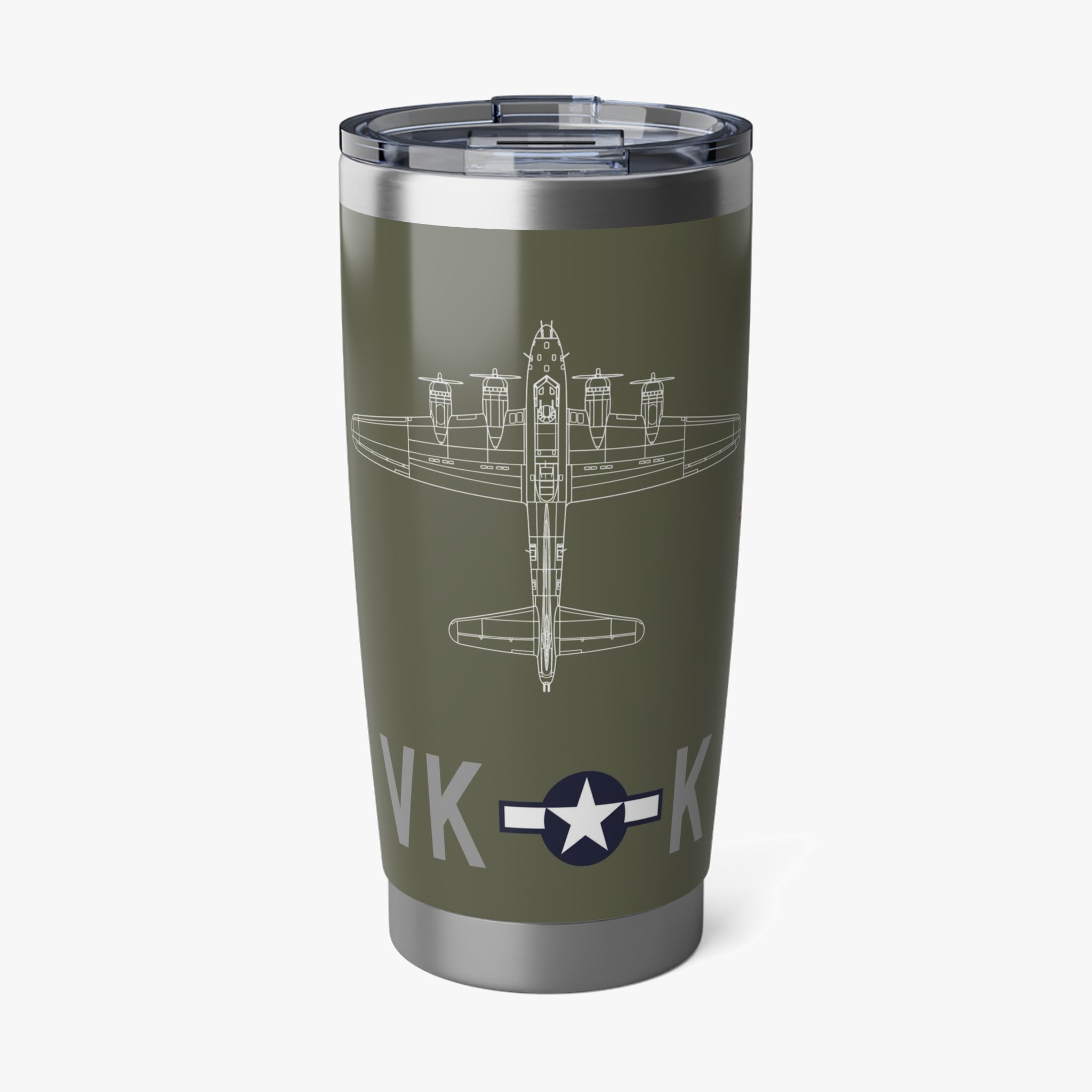 B-17 "Meat Hound" Inspired 20oz (590ml) Stainless Steel Tumbler - I Love a Hangar
