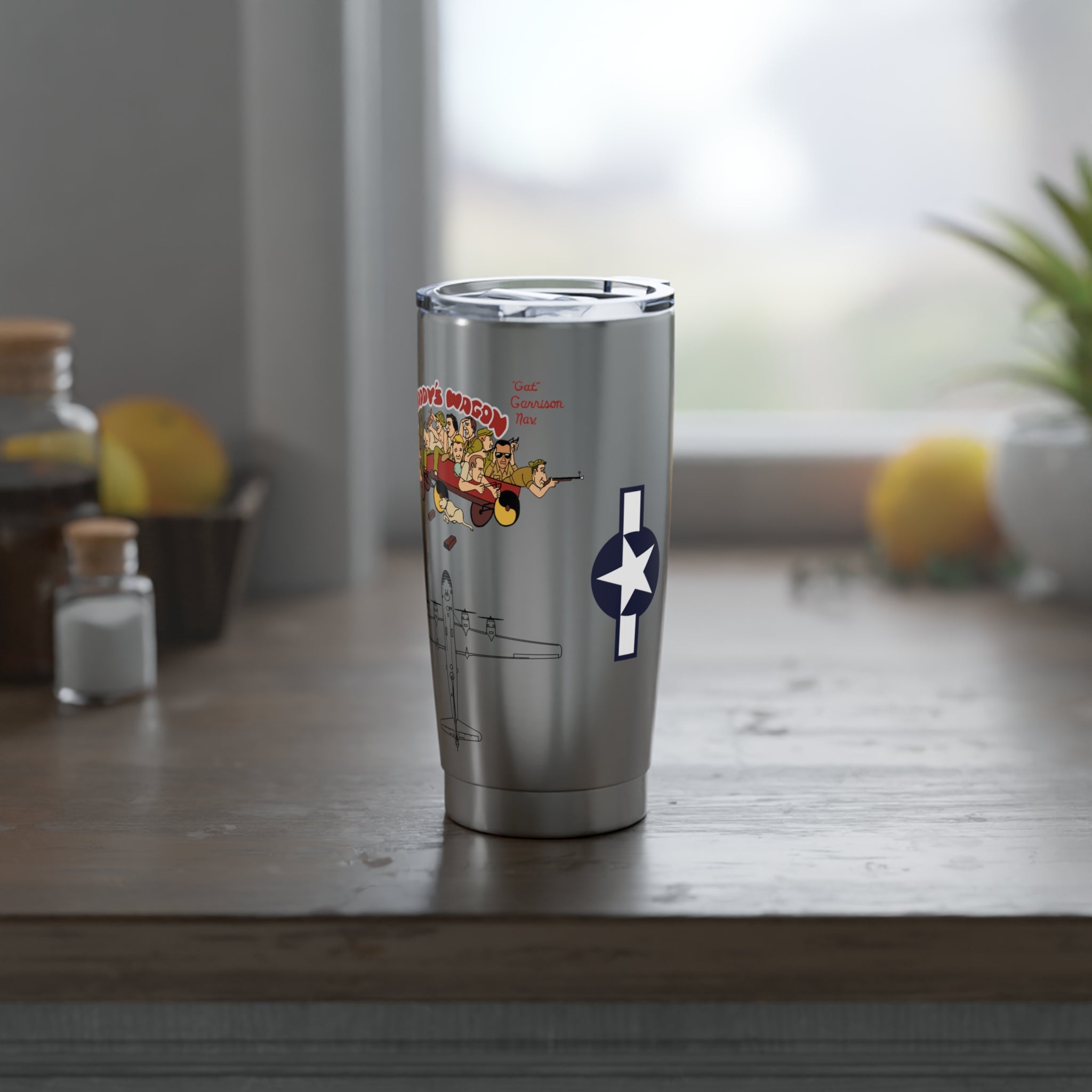 B-29 "Waddy's Wagon" Inspired 20oz (590ml) Stainless Steel Tumbler - I Love a Hangar