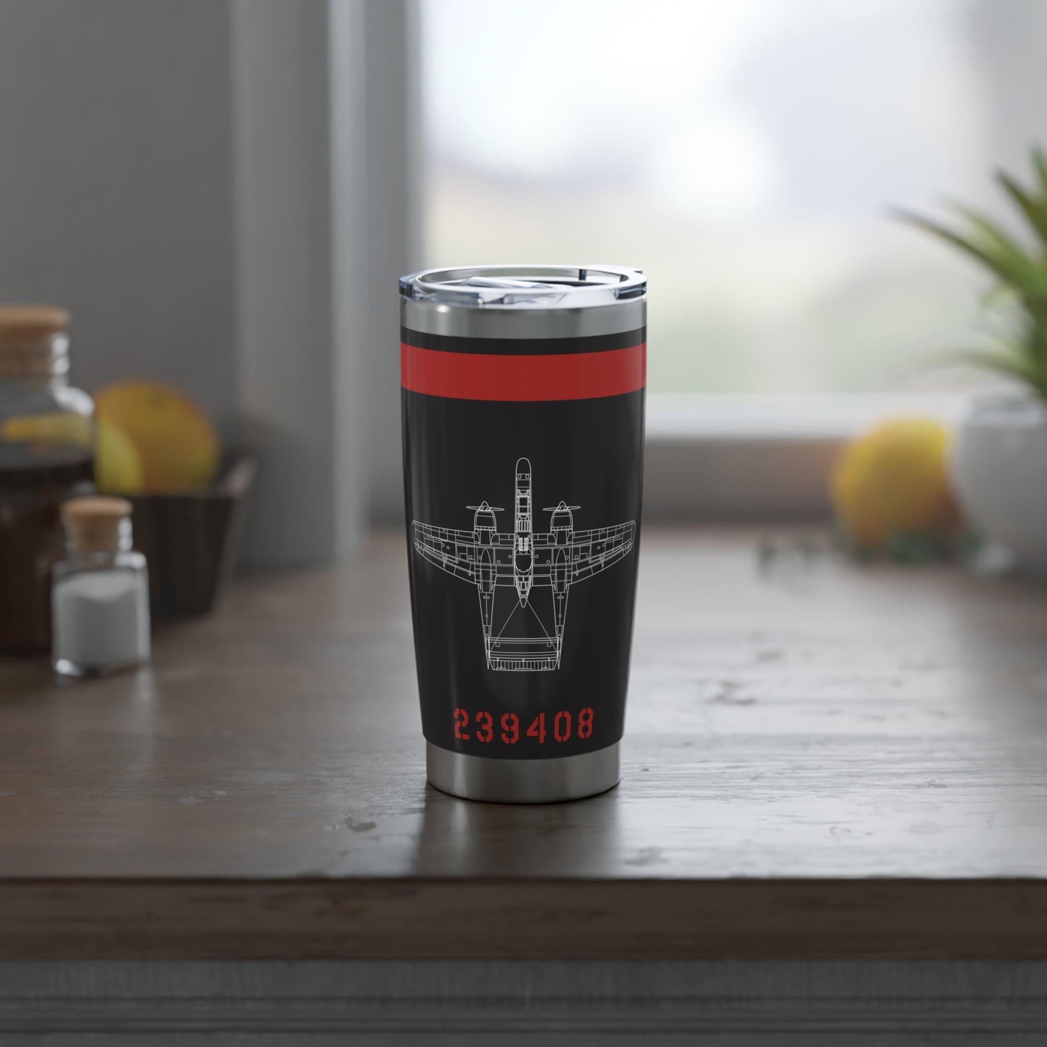 P-61 "Lady In The Dark" Inspired 20oz (590ml) Stainless Steel Tumbler - I Love a Hangar