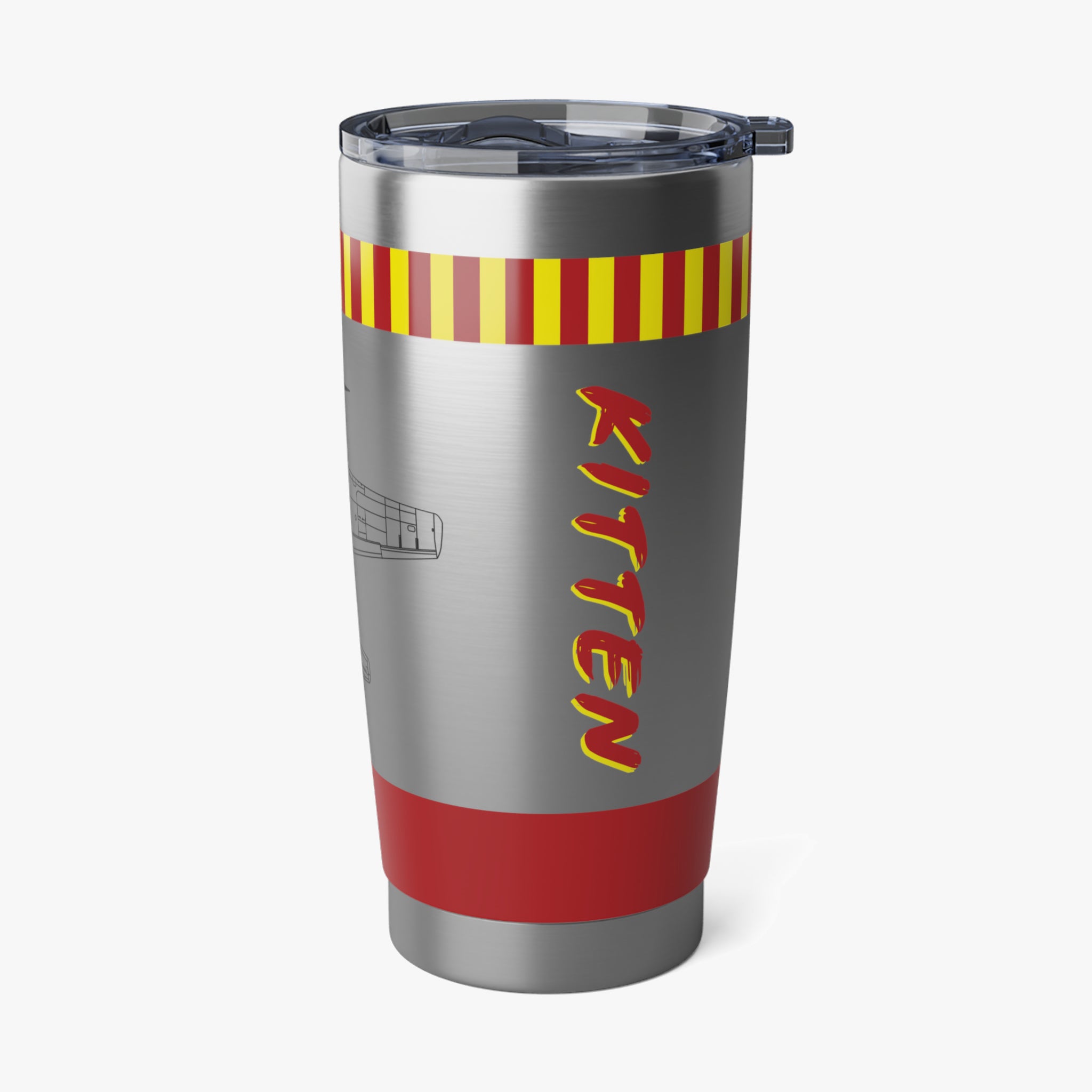 P-51 "Kitten" Inspired 20oz (590ml) Stainless Steel Tumbler - I Love a Hangar