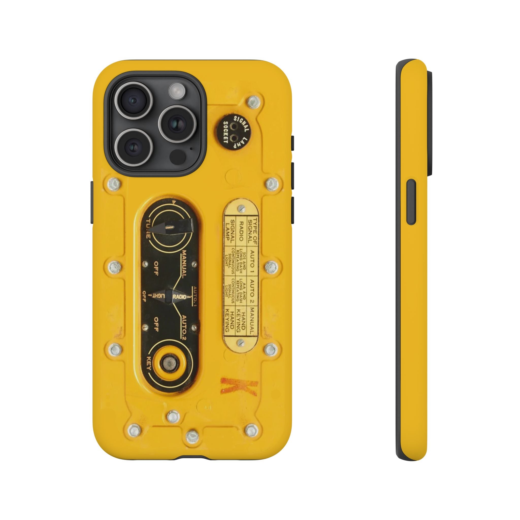SCR-578 "Gibson Girl" Survival Radio Style Tough Phone Cases for iPhone