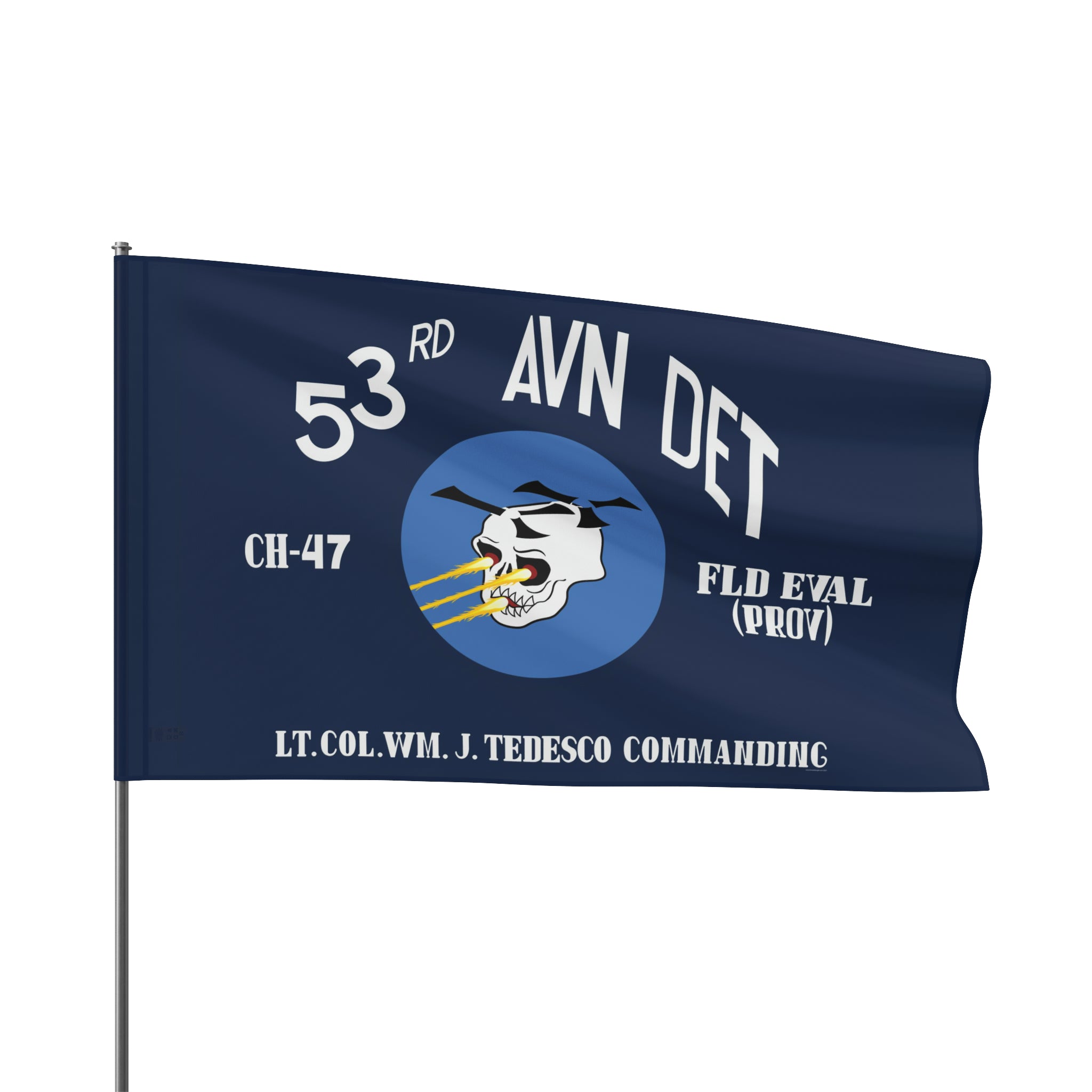 53rd Aviation Detachment Flag - I Love a Hangar