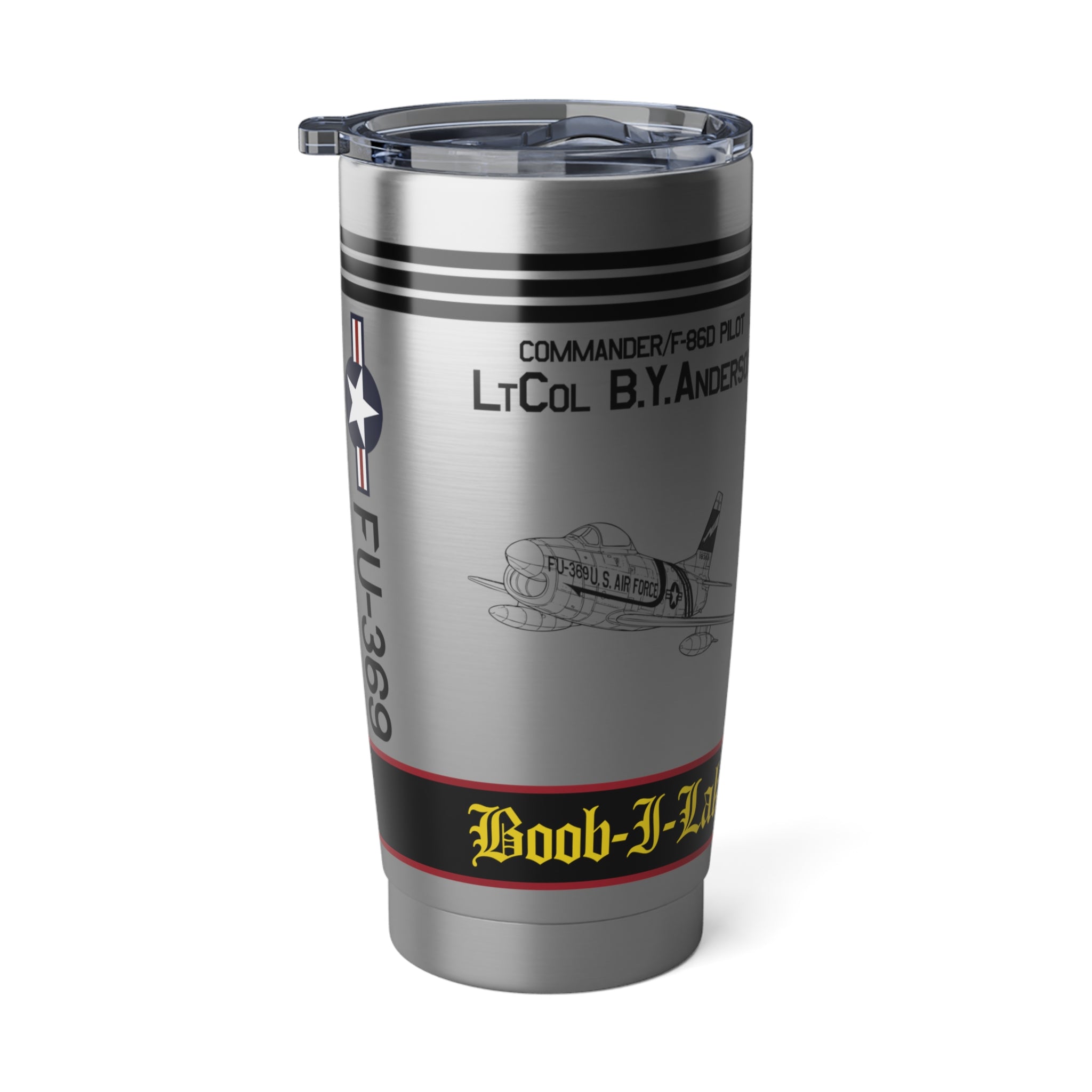 F-86 Sabre 339th FIS 20oz (590ml) Stainless Steel Tumbler