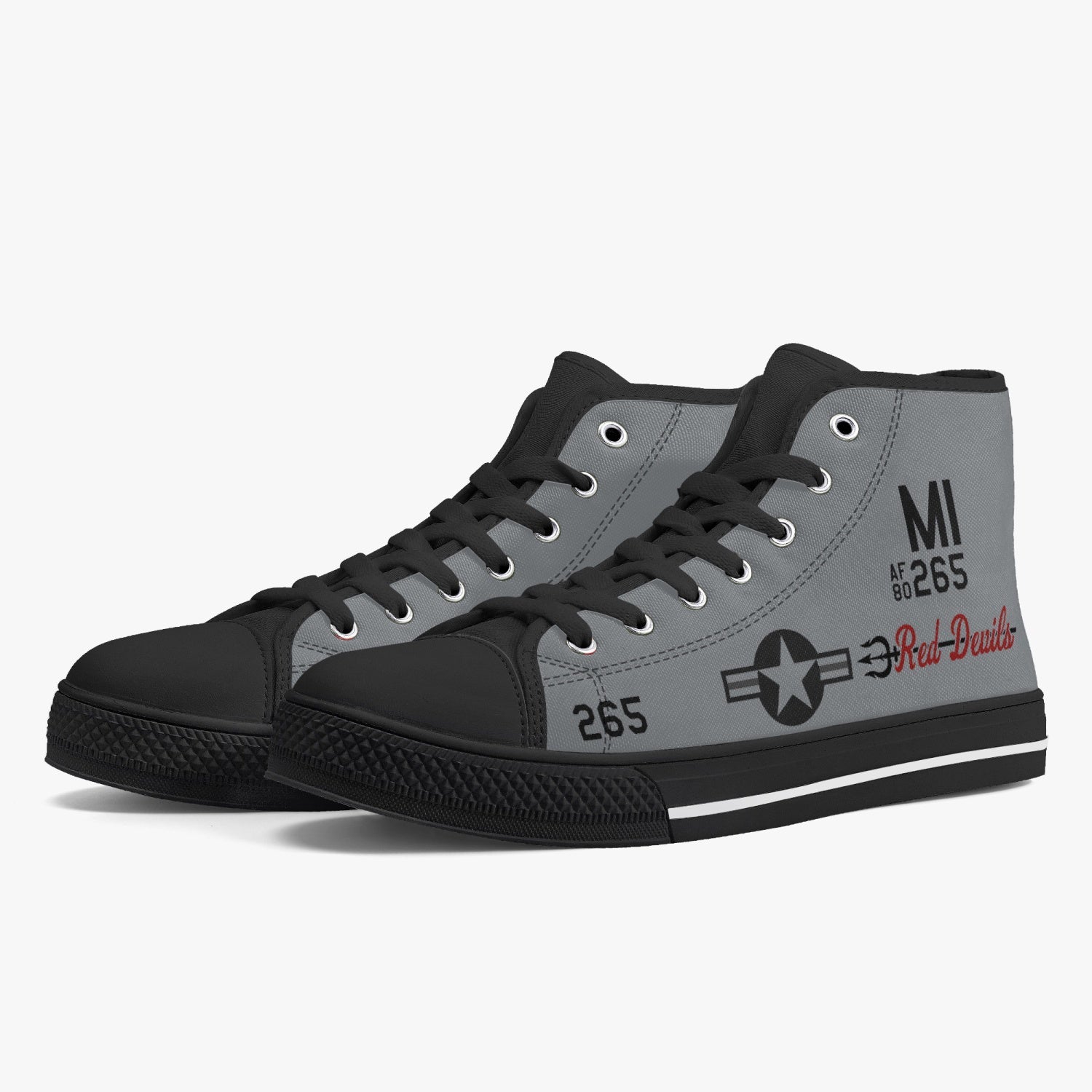 A-10 "Red Devils" High Top Canvas Shoes - I Love a Hangar