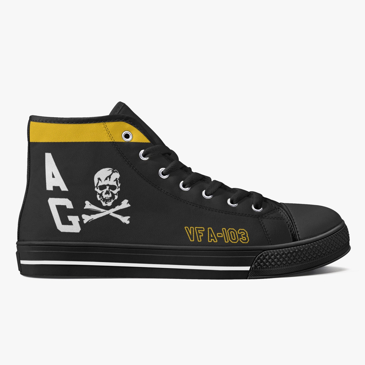 VFA-103 "Jolly Rogers" High Top Canvas Shoes - I Love a Hangar