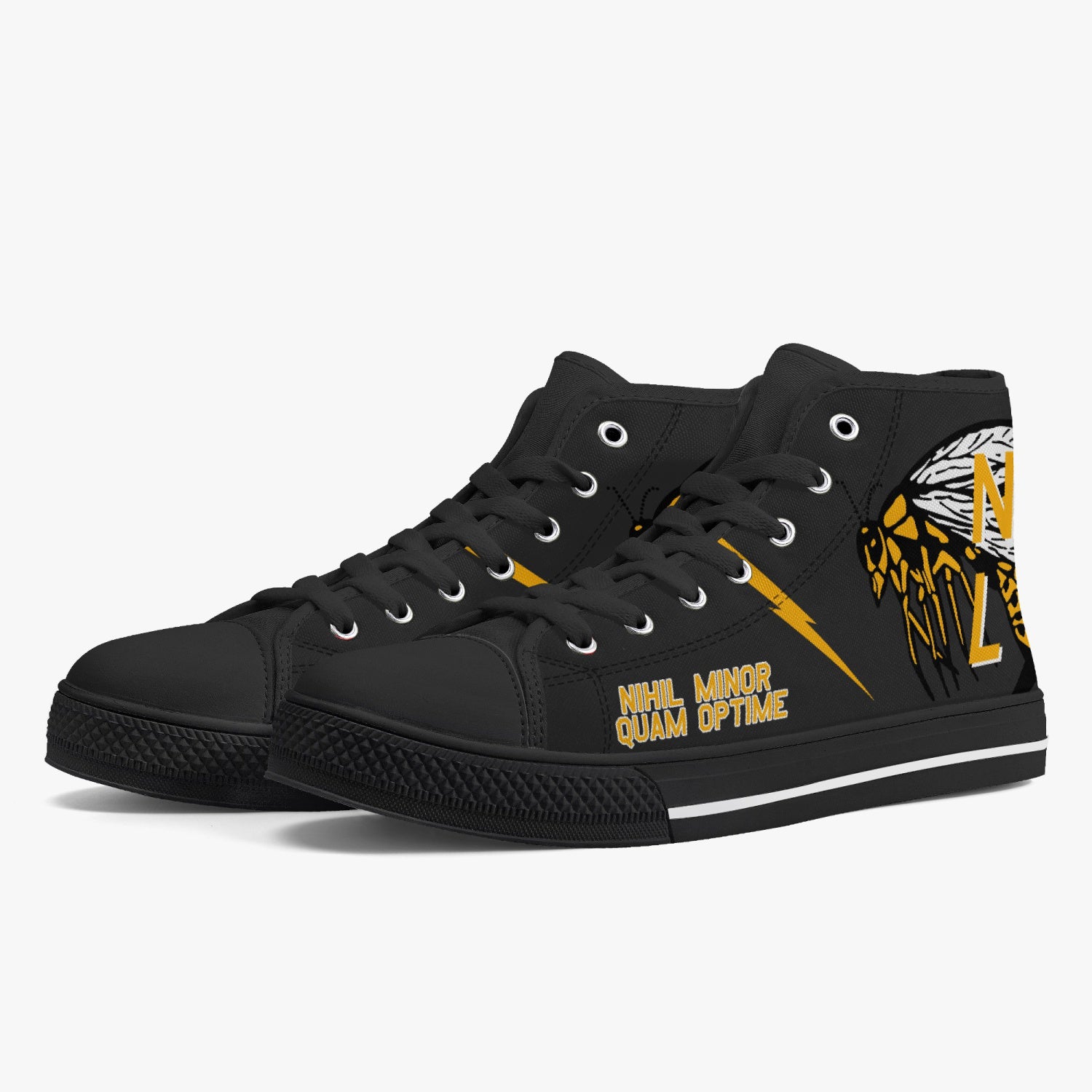 VAQ-138 "Yellowjackets" High Top Canvas Shoes - I Love a Hangar