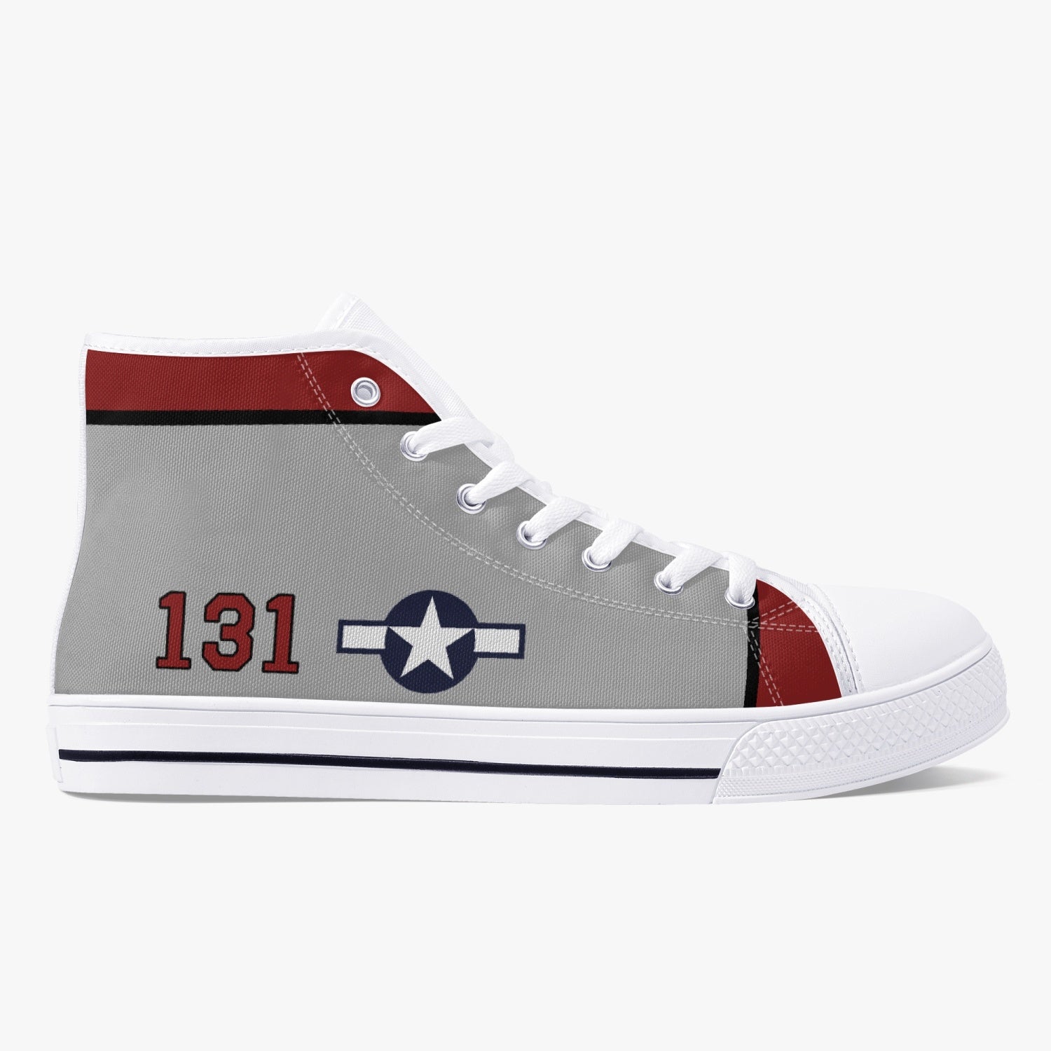 P-38 "Pudgy V" High Top Canvas Shoes - I Love a Hangar