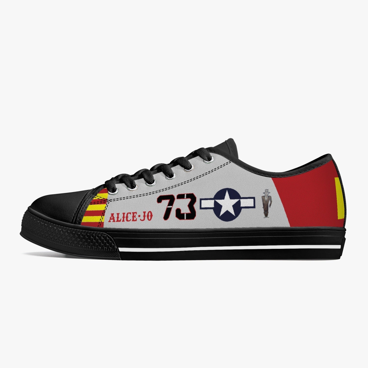 P-51 "Alice-Jo" Low Top Canvas Shoes - I Love a Hangar