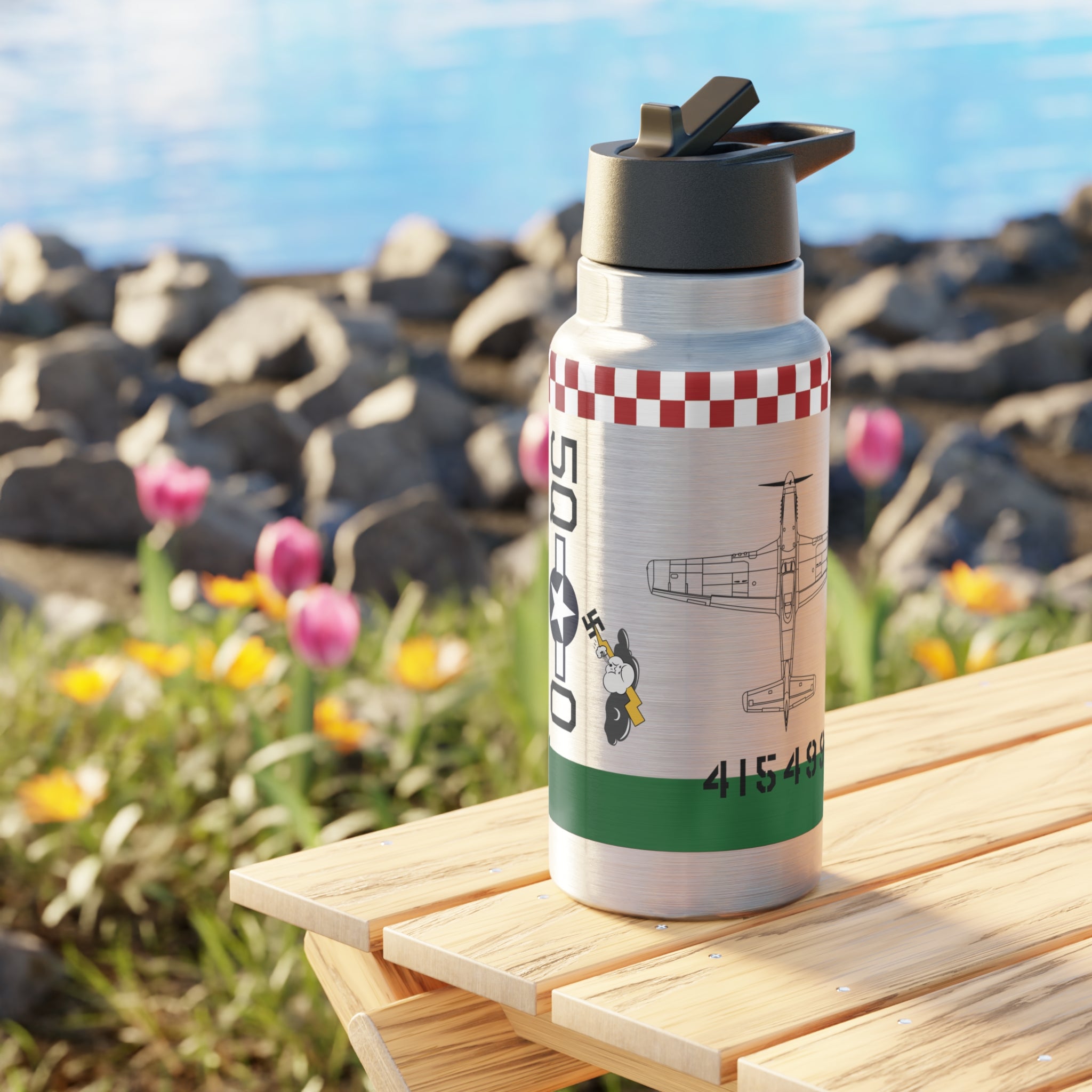 P-51 "Punkie II" Tumbler, 32oz (950ml) - I Love a Hangar
