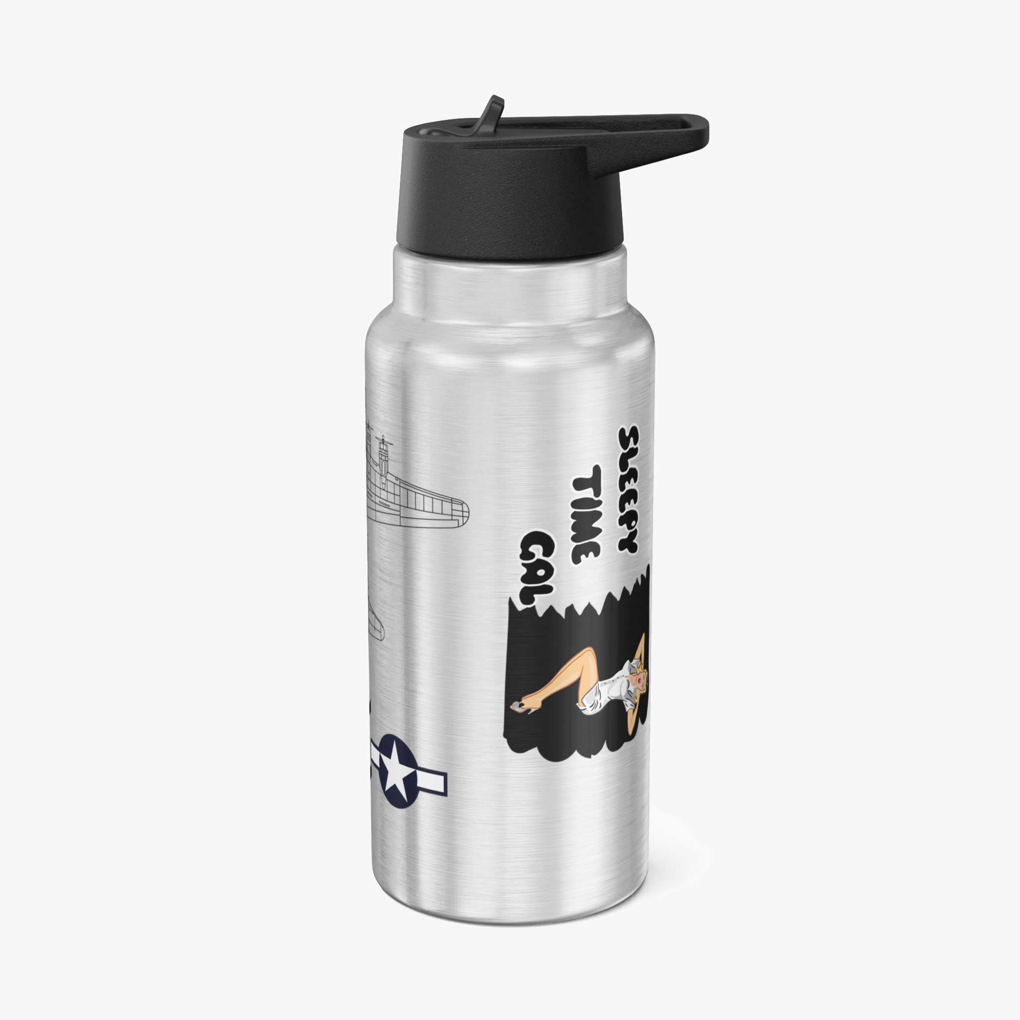 B-17 "Sleepy Time Gal" Tumbler, 32oz (950ml) - I Love a Hangar