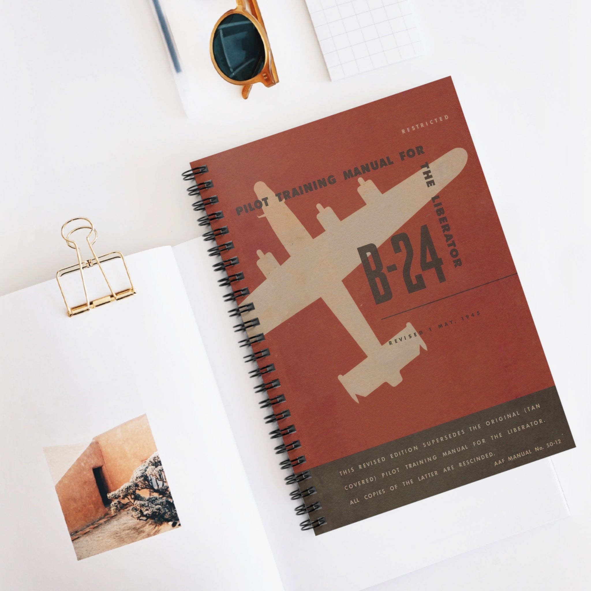 B-24 "Liberator" Inspired Spiral Notebook - I Love a Hangar