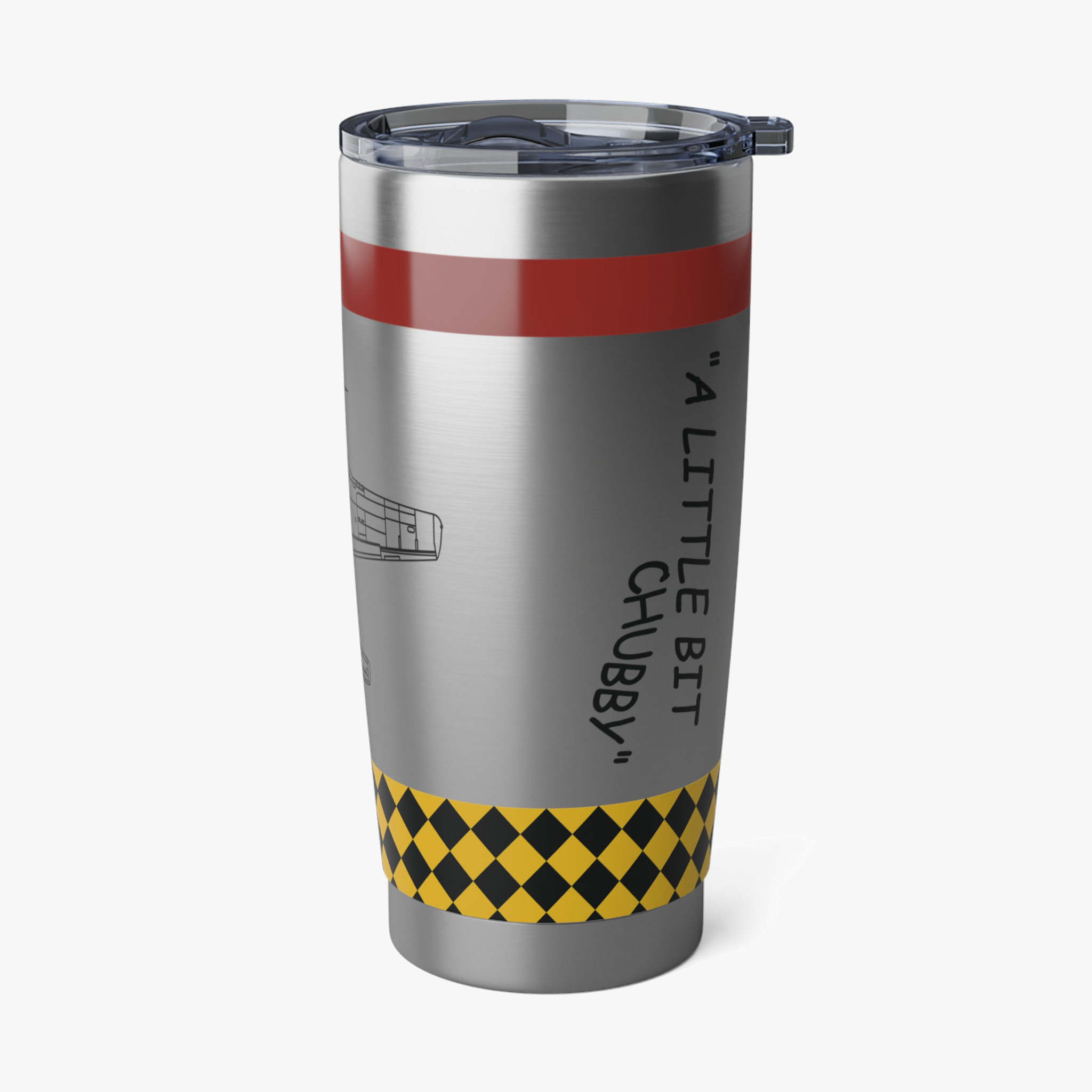 P-51 "A Little Bit Chubby" Inspired 20oz (590ml) Stainless Steel Tumbler