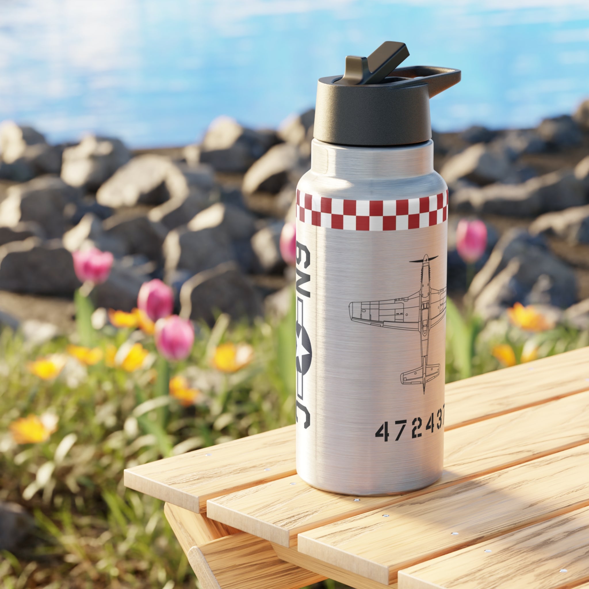 P-51 "Pauline" Tumbler, 32oz (950ml) - I Love a Hangar