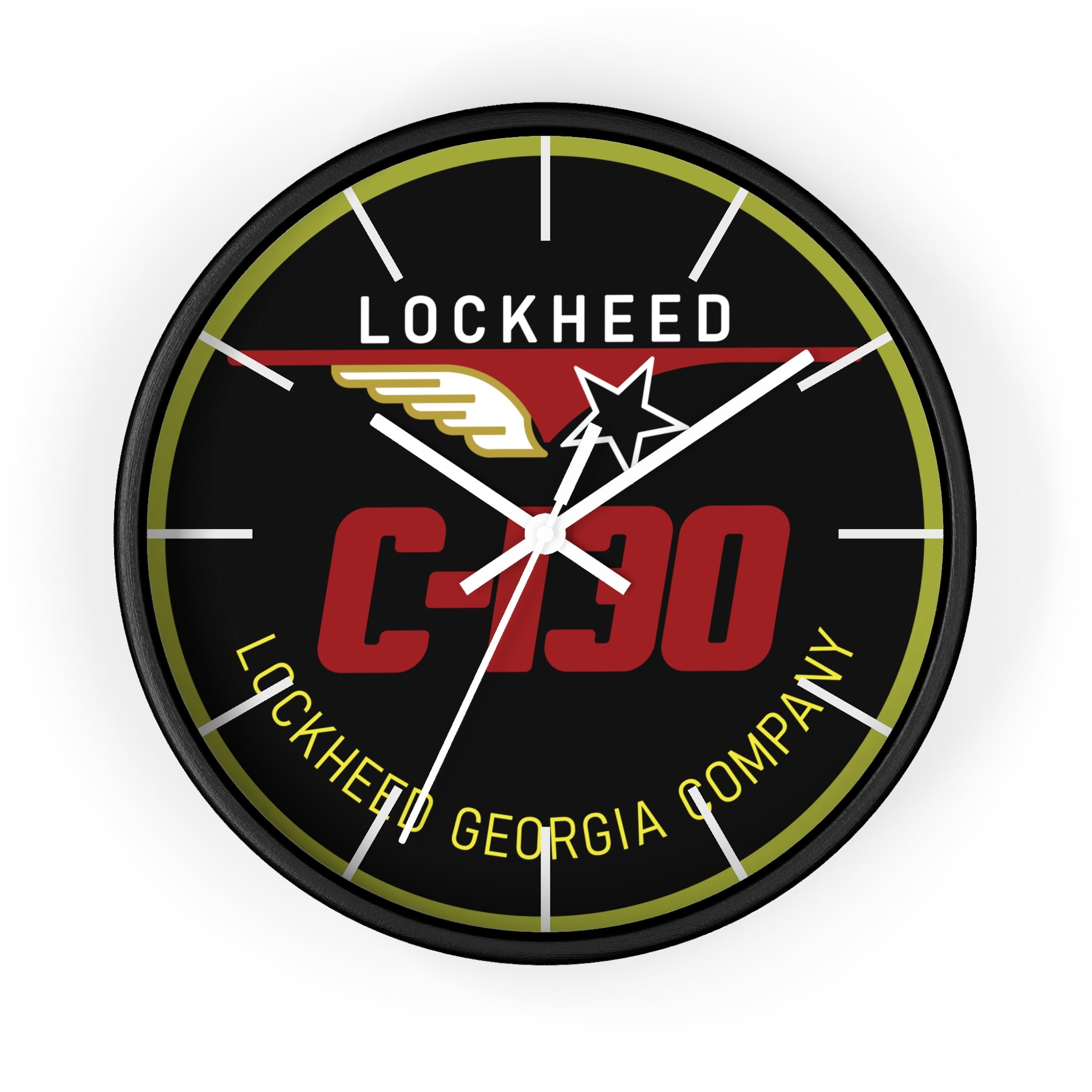 C-130 Yoke Cap Wall Clock - I Love a Hangar